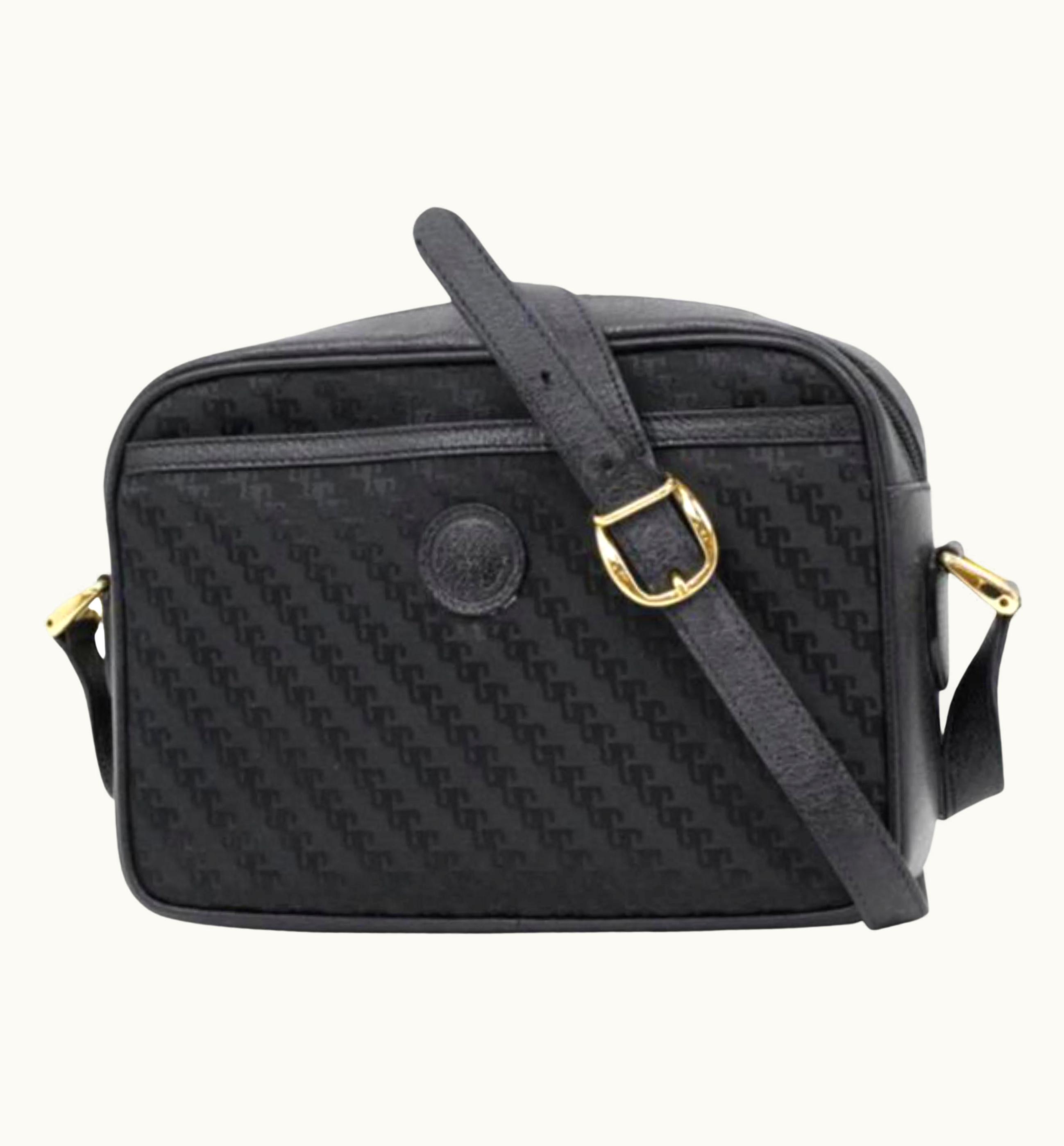 Gucci Gucci Black Micro Gg Monogram Cross Body 234g567