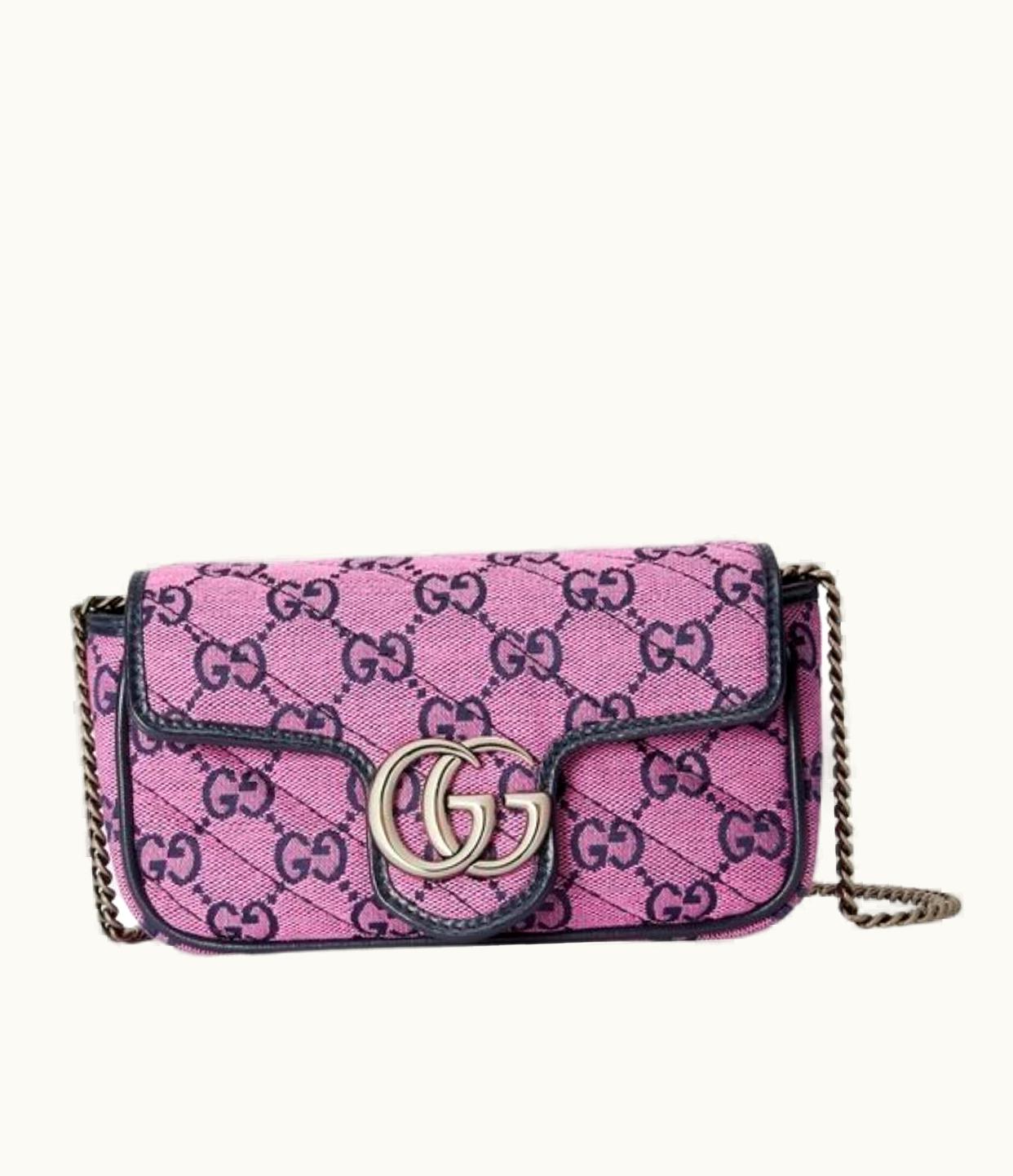 Gucci Gucci Pink Gg Marmont Pink Super Mini Bag