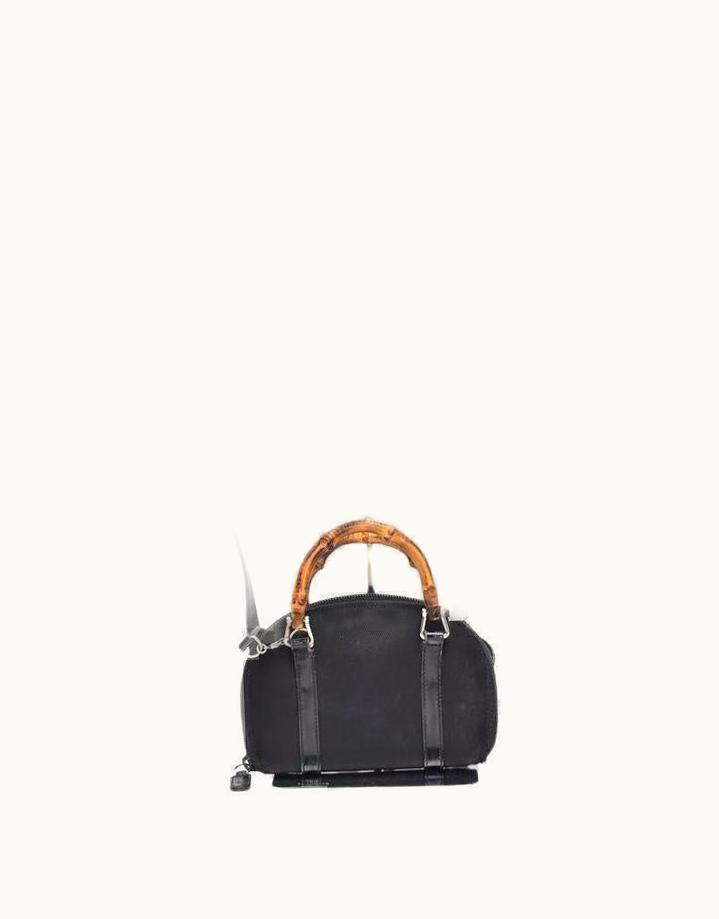 Gucci Gucci Black Mini Bamboo 2way Crossbody Bag