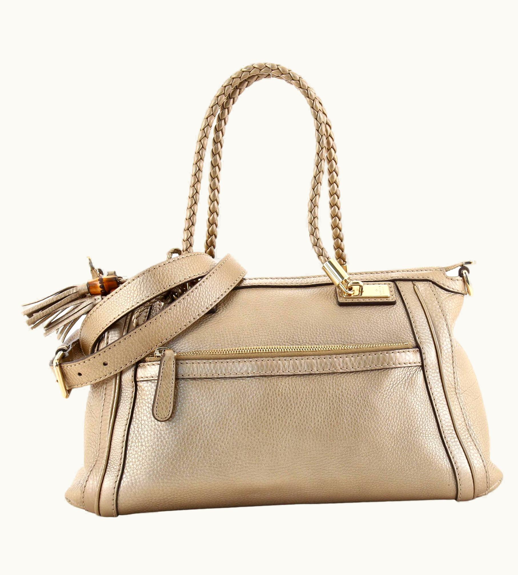 Gucci Gucci Bella Convertible Top Handle Bag Leather Small