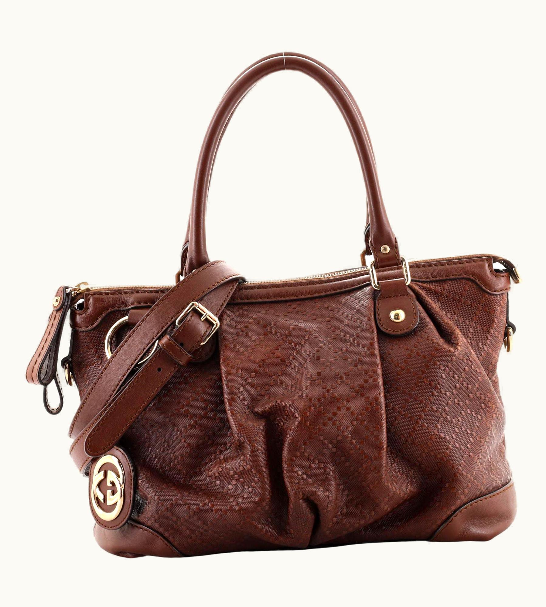 Gucci Gucci Sukey Top Handle Satchel Diamante Leather Medium