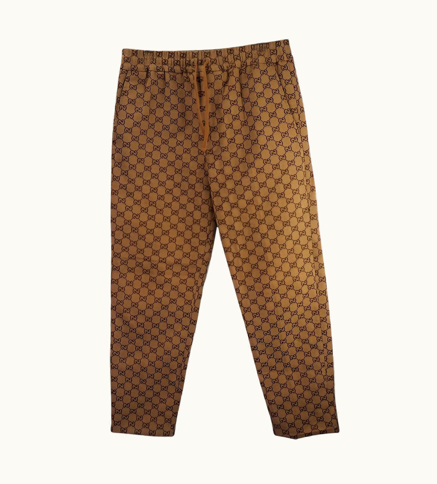 Gucci Gucci Canvas Jacquard Jogging Pants - (569769)
