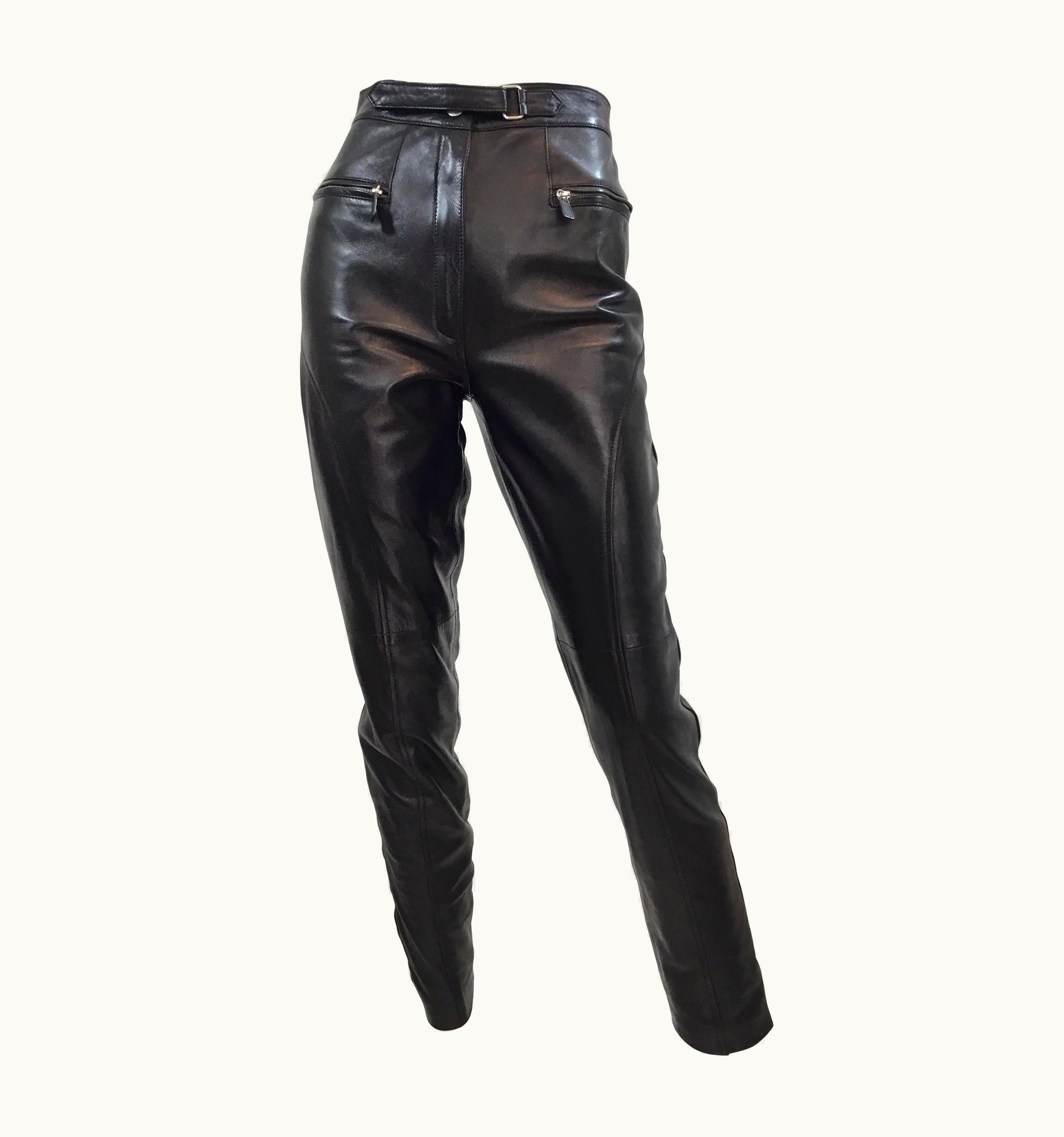 Gucci Tom Ford For Gucci Leather Pants 1990'