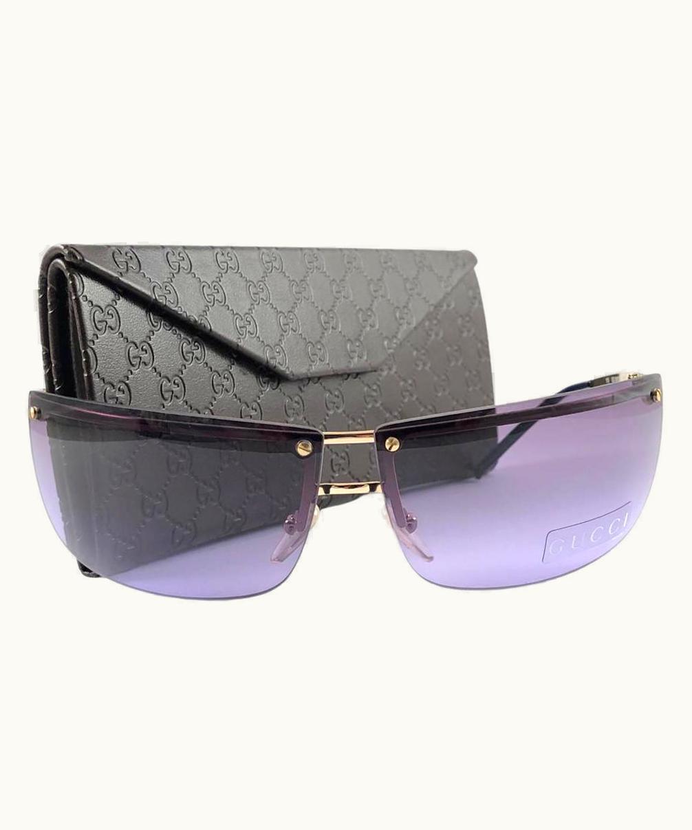Gucci Vintage Gucci 2653S/S Gold Half Frame Sunglasses 1990' Made In Italy Y2k UZ0573383