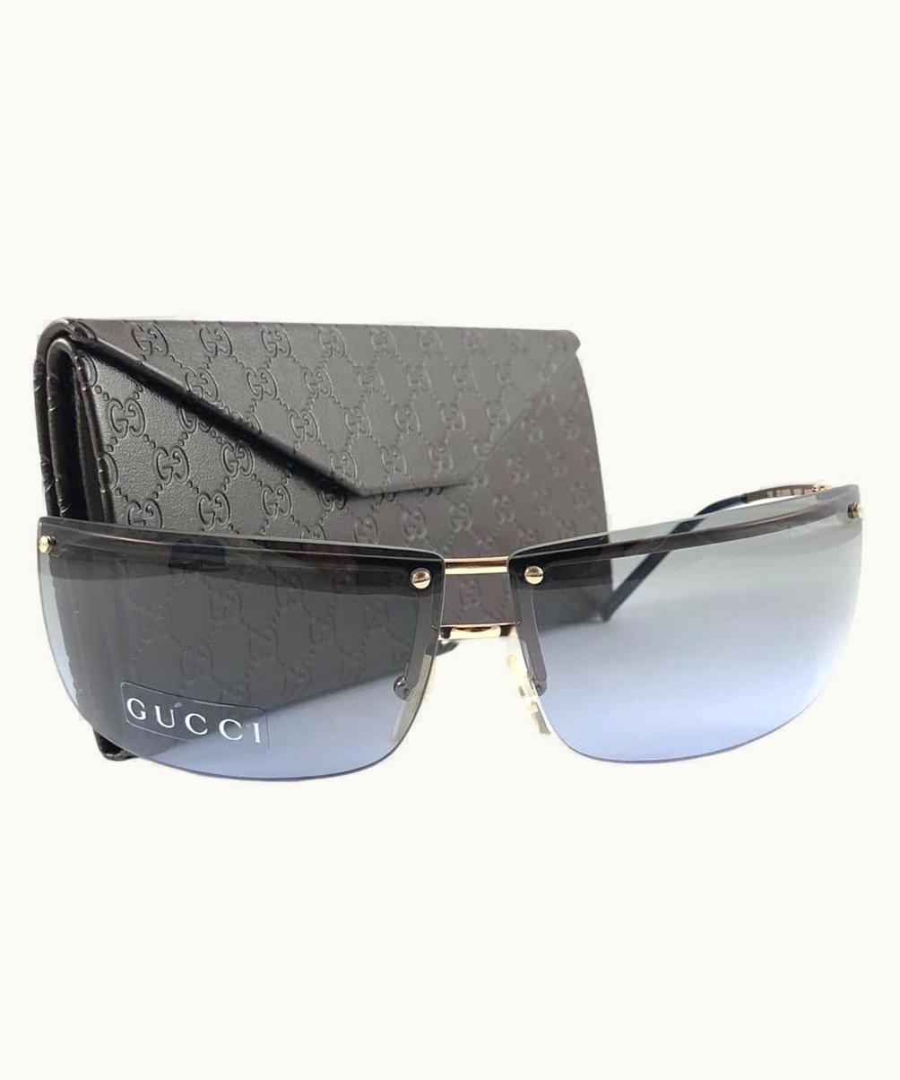Gucci Vintage Gucci 2653S/S Gold Half Frame Sunglasses 1990' Made In Italy Y2k UZ0573391