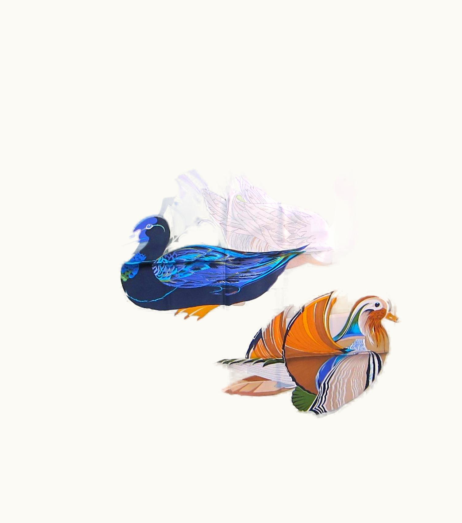 Gucci Gucci Silk Scarf Bird Duck Never Worn 1990s Lake Life