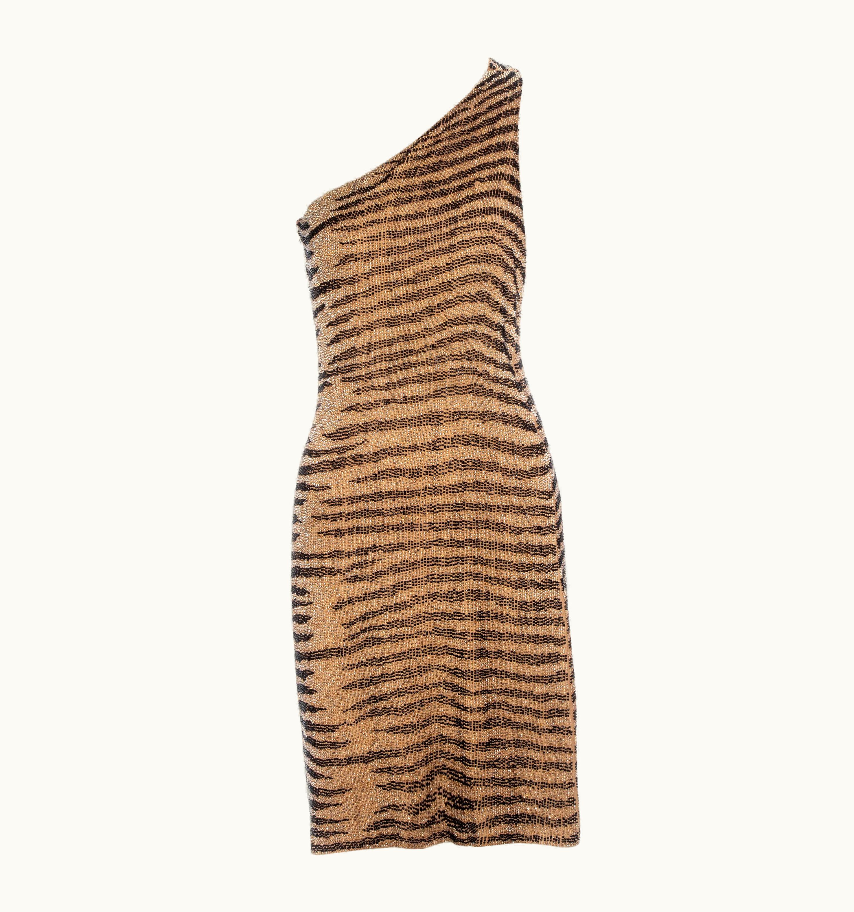 Gucci Gucci By Tom Ford Beaded Silk Open Back Evening Dress, S/S 2000