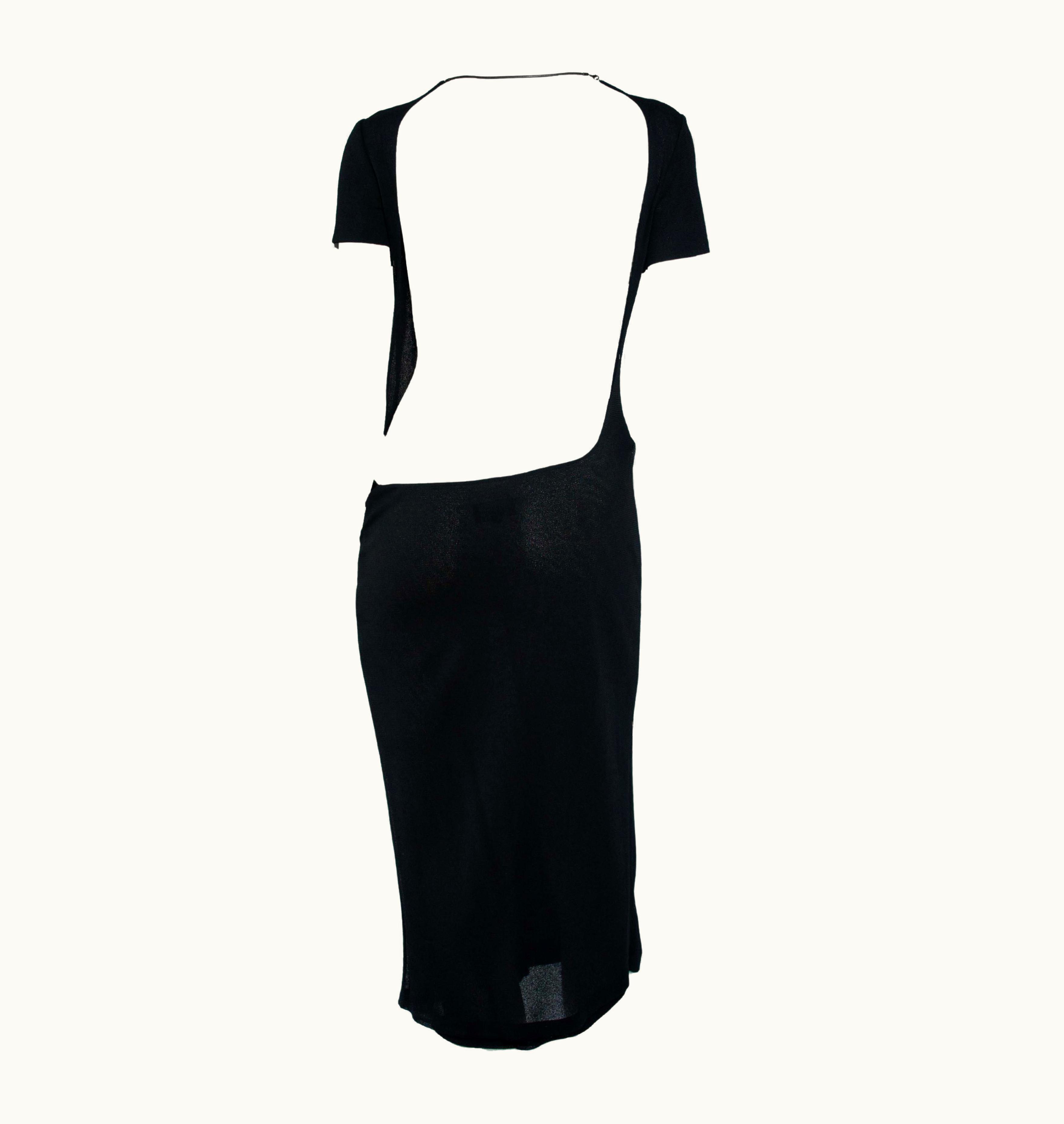 Gucci S/S 1997 Gucci By Tom Ford Runway Sheer Backless Chain Dress
