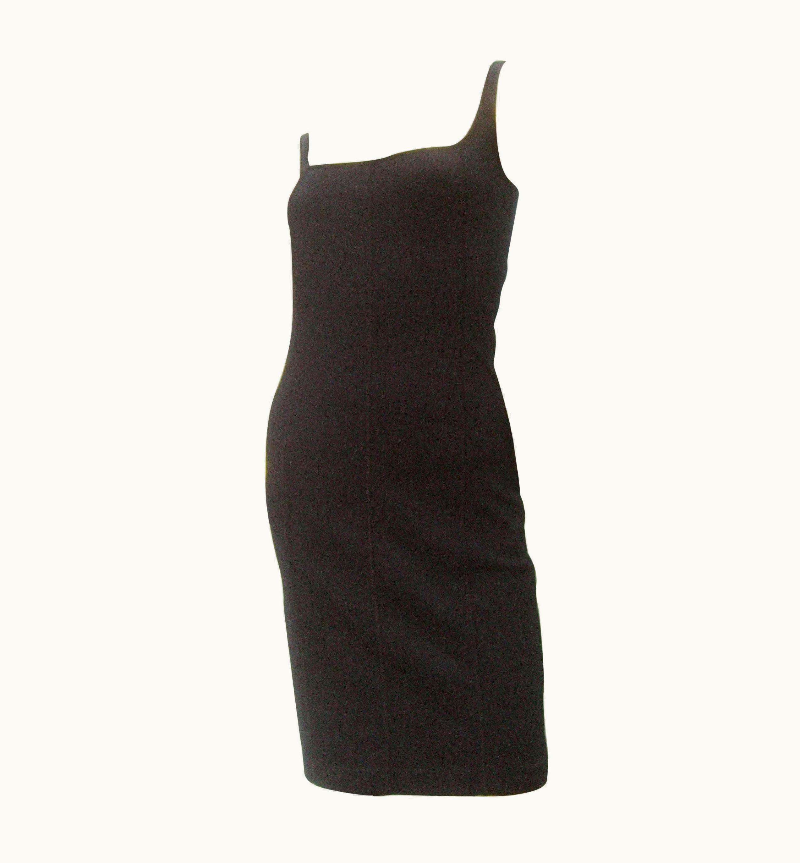 Gucci Gucci Italy Chic Black Stretch Knit Tank Dress Tom Ford Era C 1990s UZ0573907