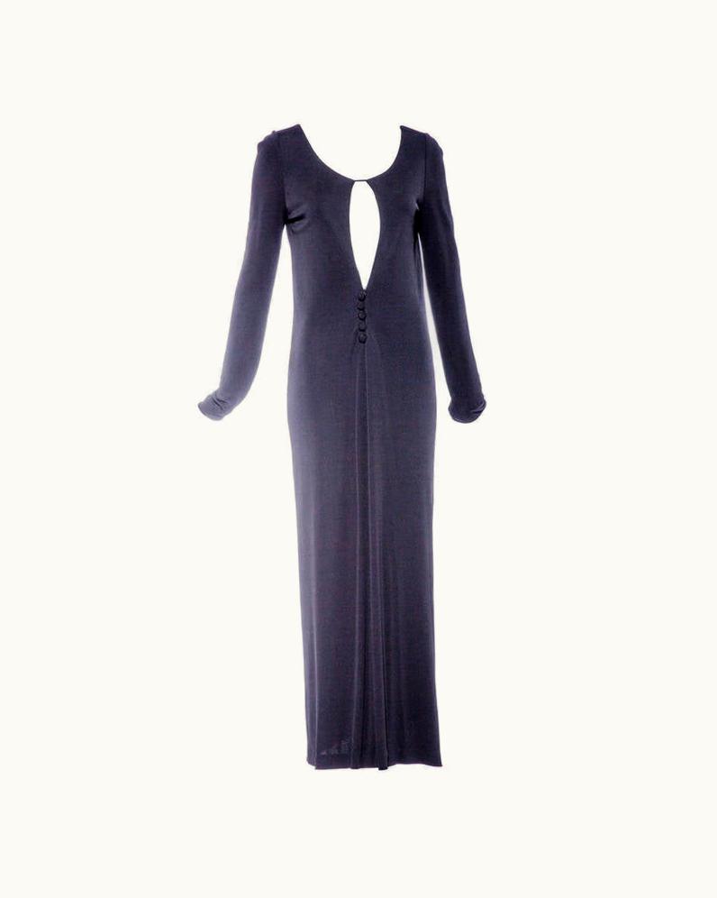 Gucci Gucci 1996 Black Jersey Dress By Tom Ford
