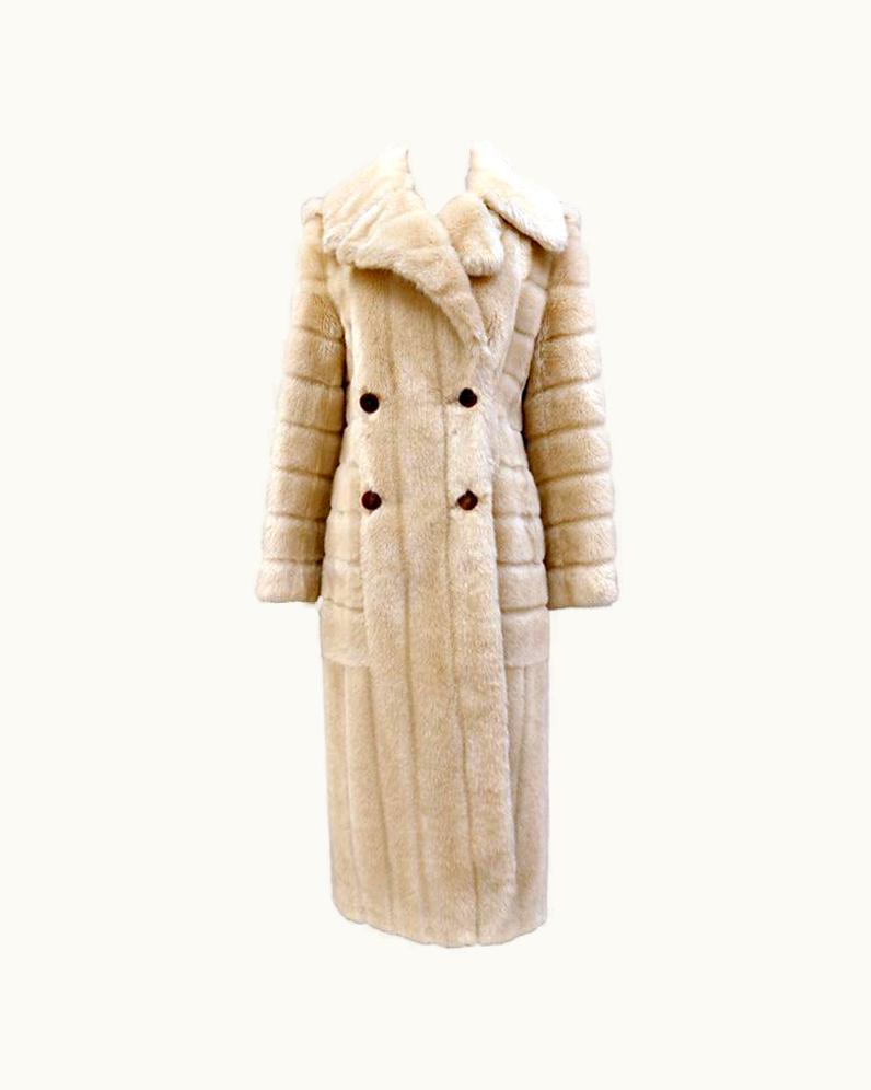 Gucci AW 1996 Tom Ford For Gucci Faux Fur Runway Coat