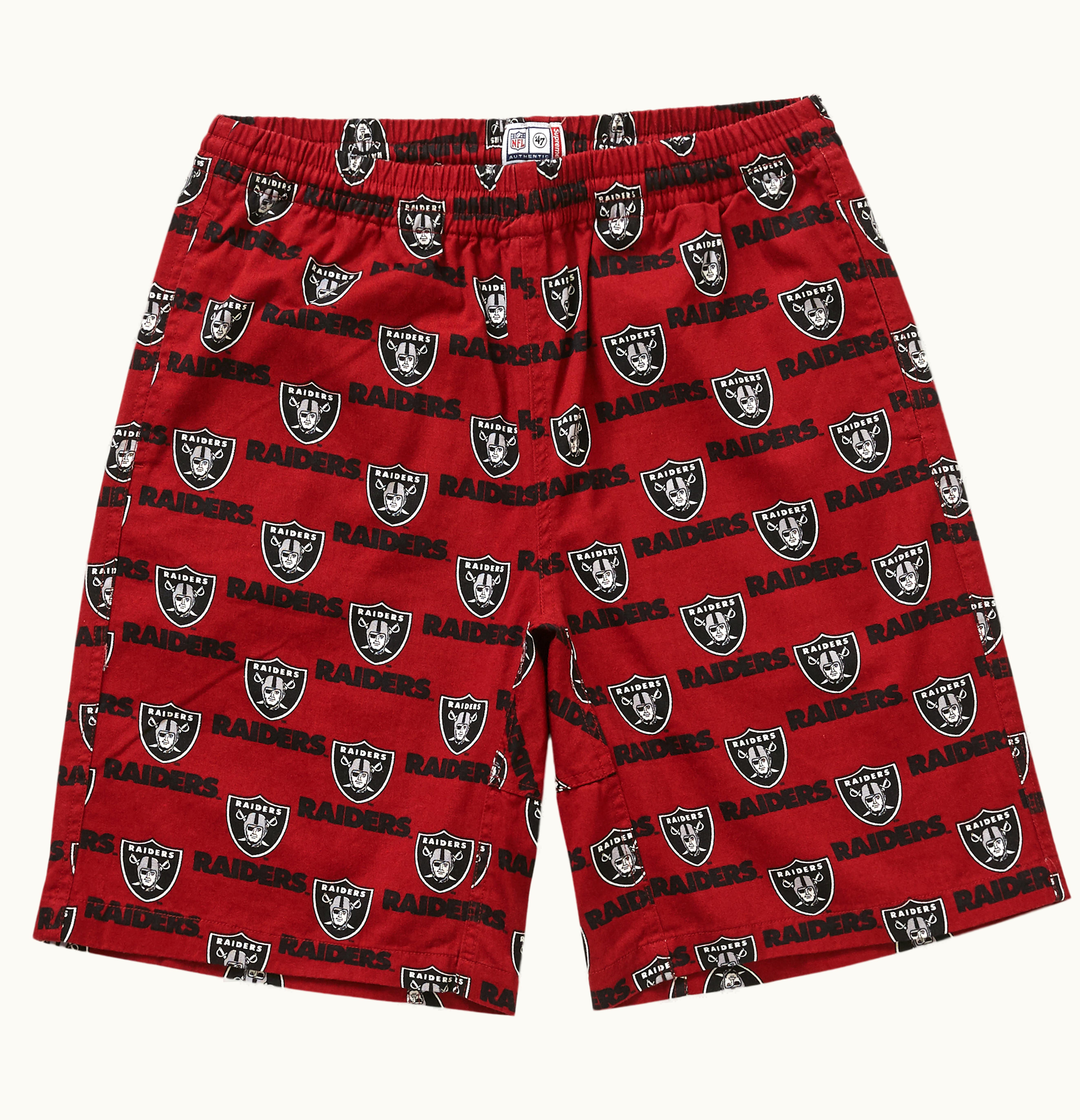 Supreme Supreme NFL Raiders 47 Twill Short Light Burgundy