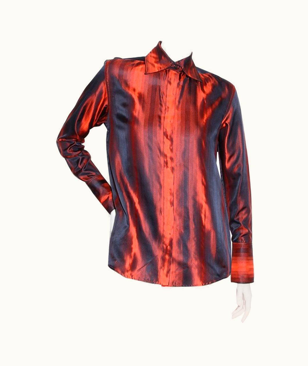 Gucci Gucci Silk Striped Top AW 1997 Rtw (Tom Ford)