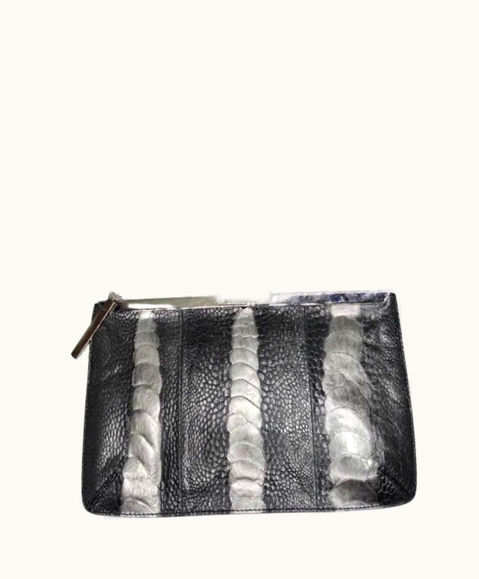 Gucci Tom Ford For Gucci Ostrich Leather Clutch