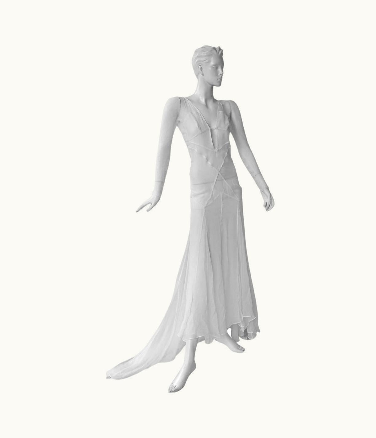 Gucci Very Rare Gucci By Tom Ford 2002 Seductively Sexy Evening Dress Gown New!