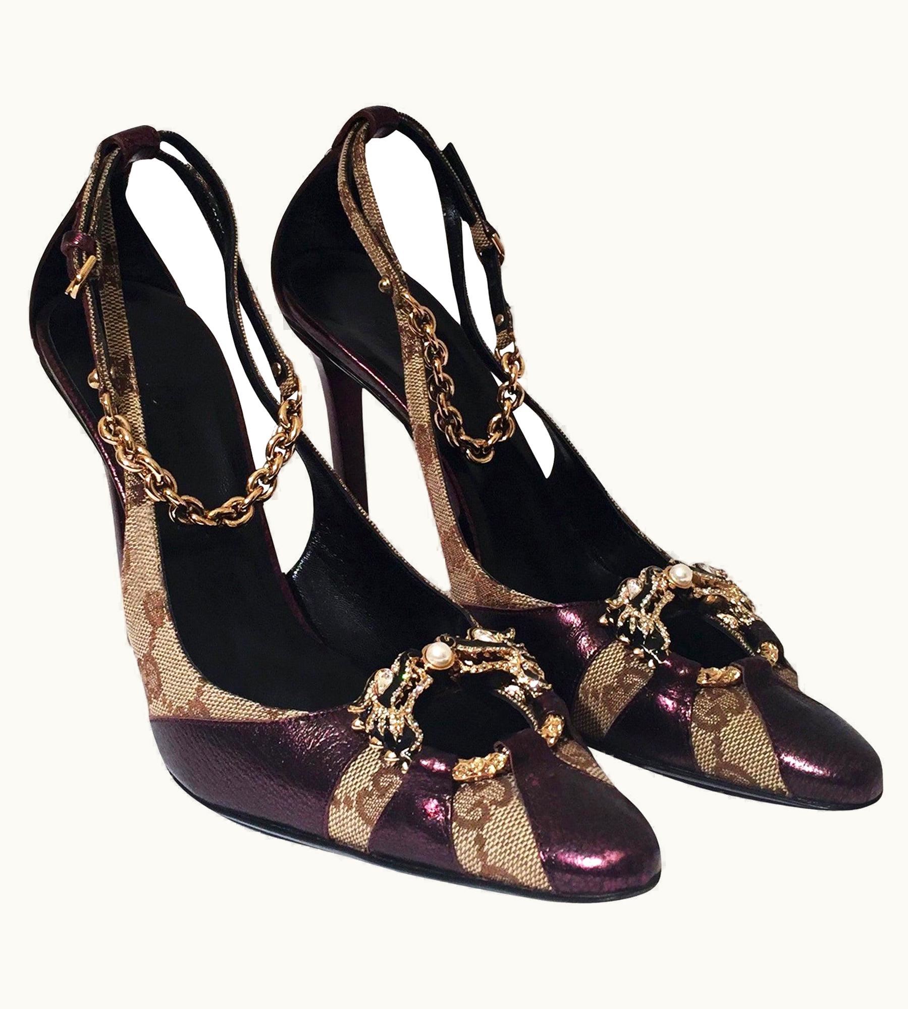 Gucci Tom Ford For Gucci Dragon Ad Runway Heels Pumps
