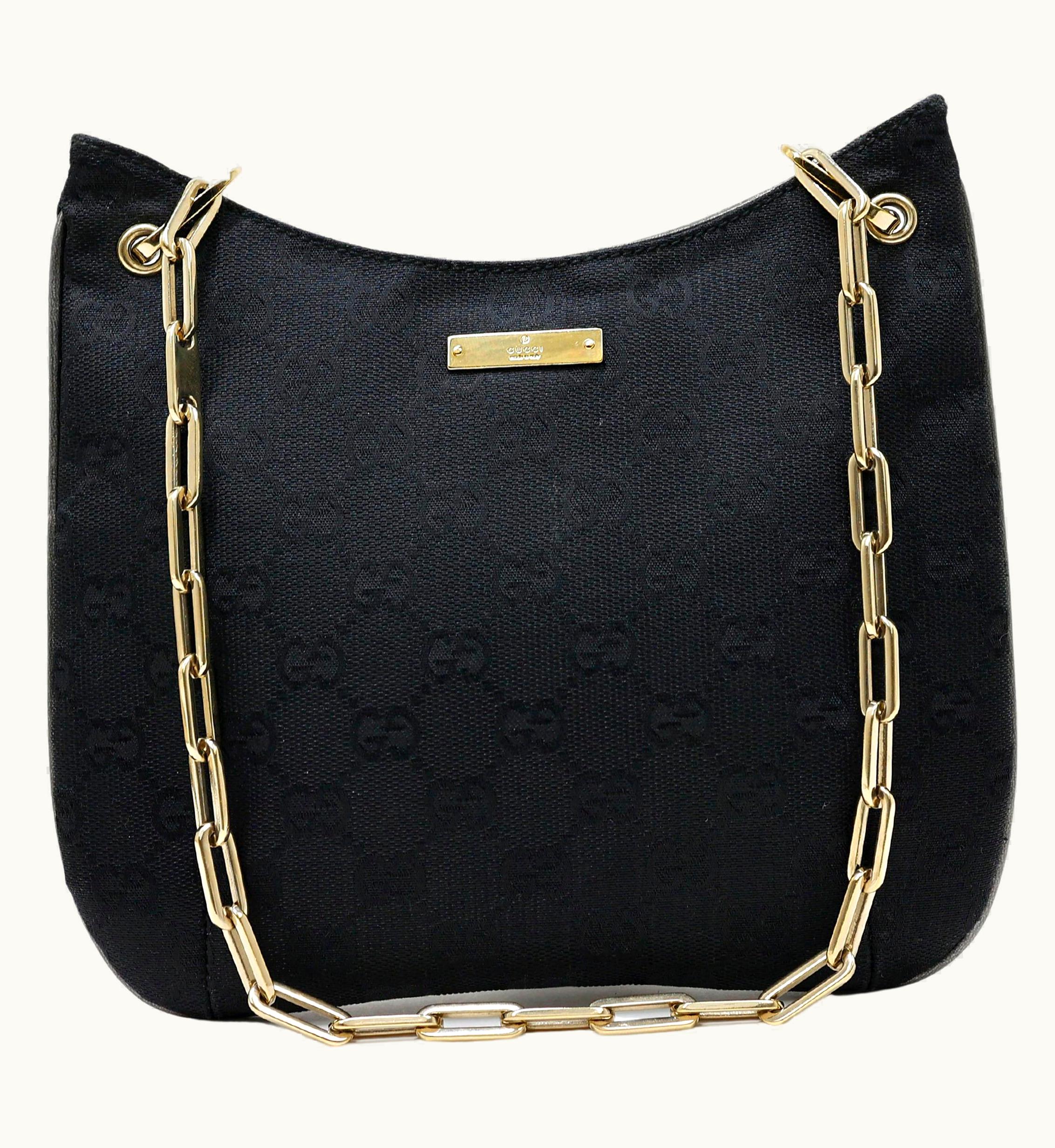 Gucci By Tom Ford Gold Chain Handle Gg Supreme Bag