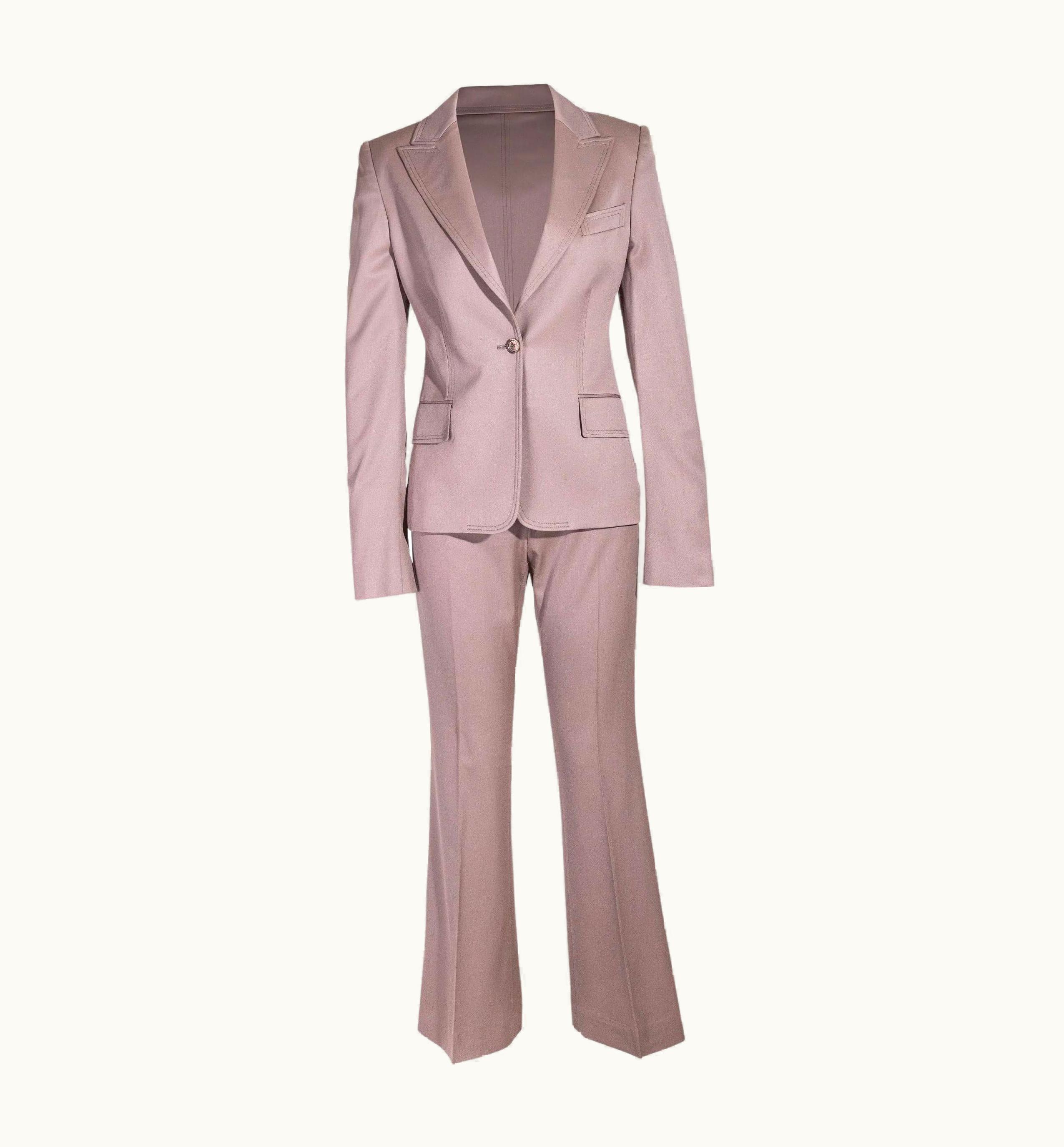 Gucci C. 2004 Gucci By Tom Ford Beige Pant Suit