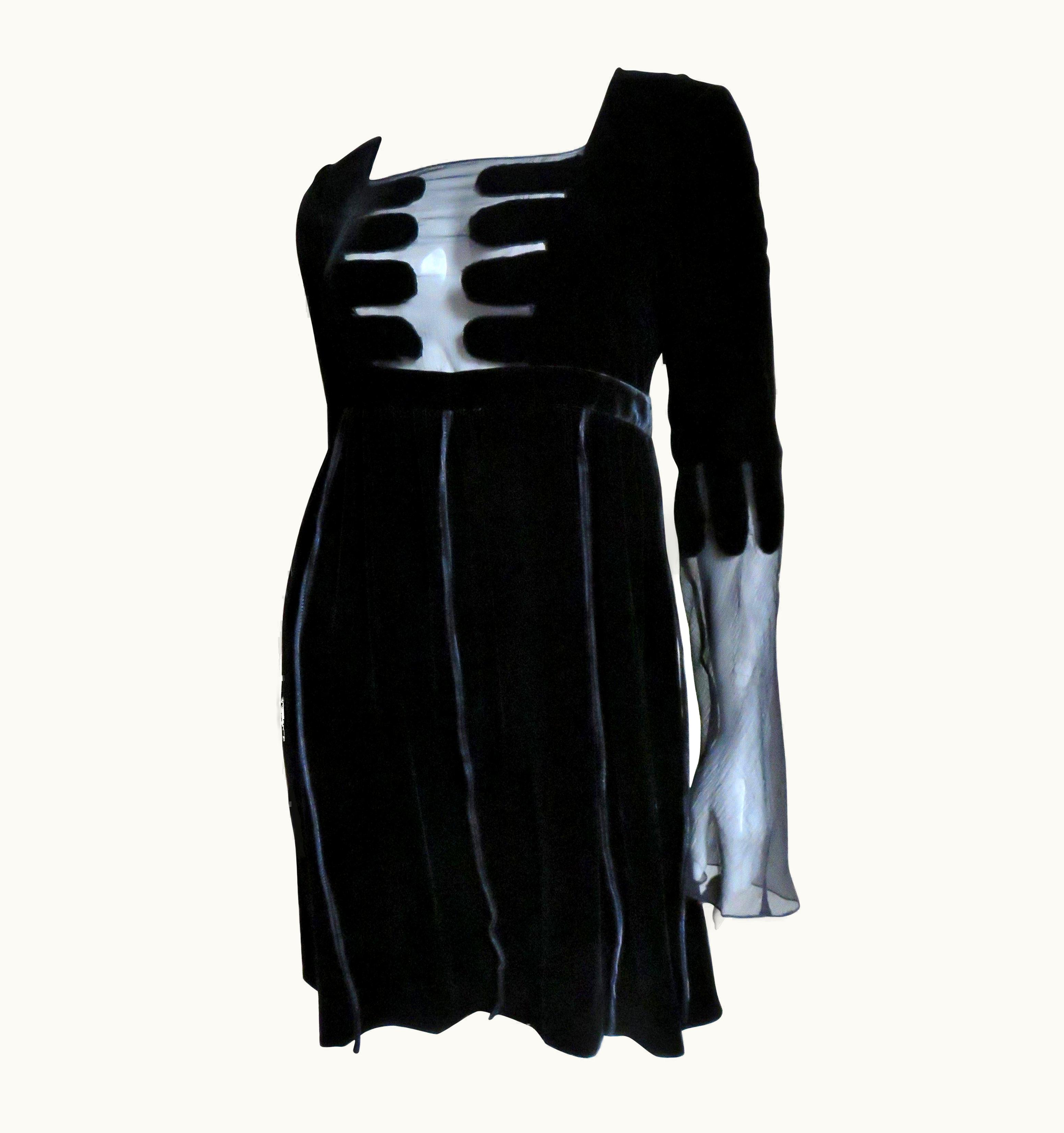 Gucci Tom Ford For Gucci Silk Velvet Dress