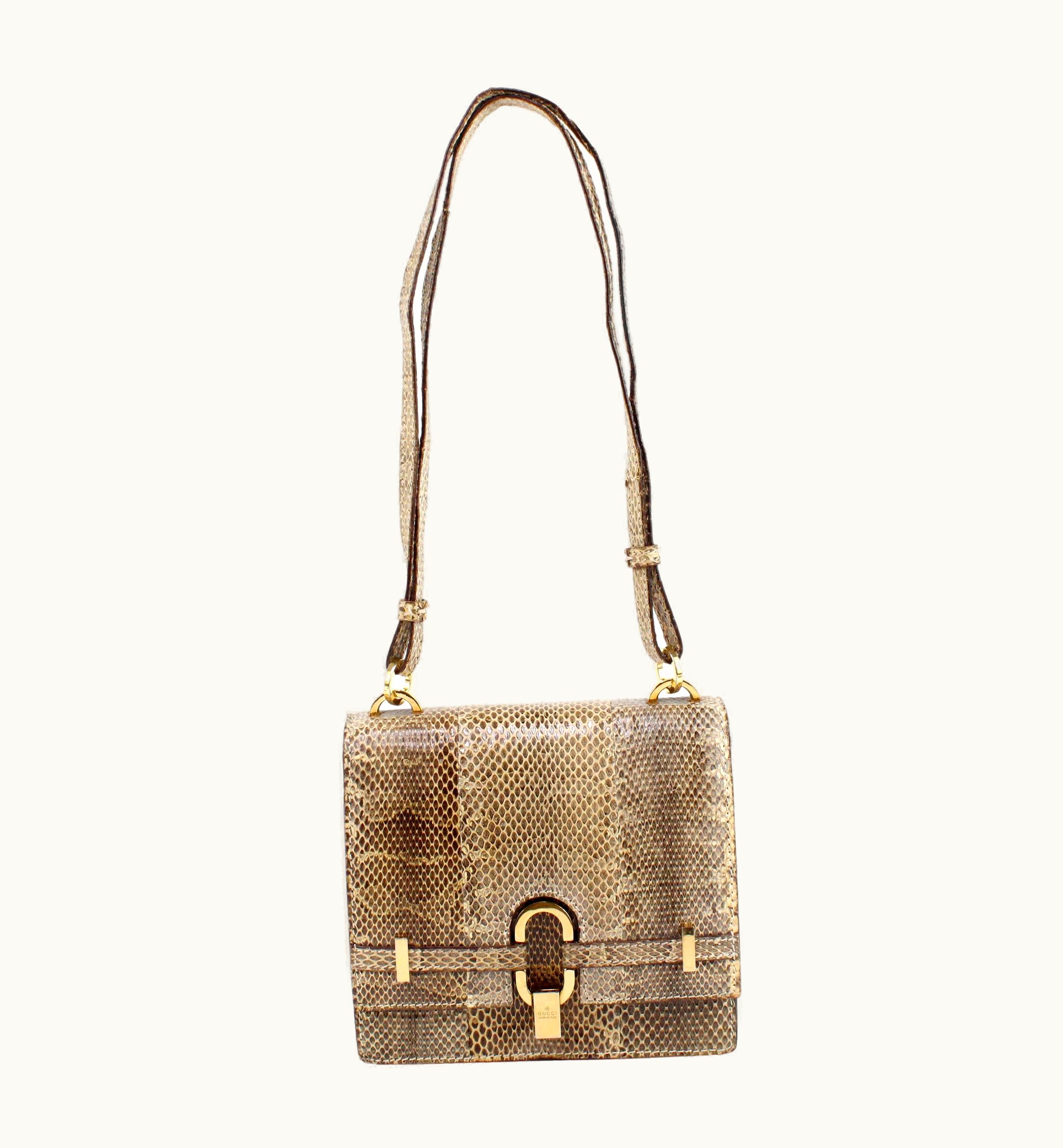 Gucci By Tom Ford Bag In Snake Leather