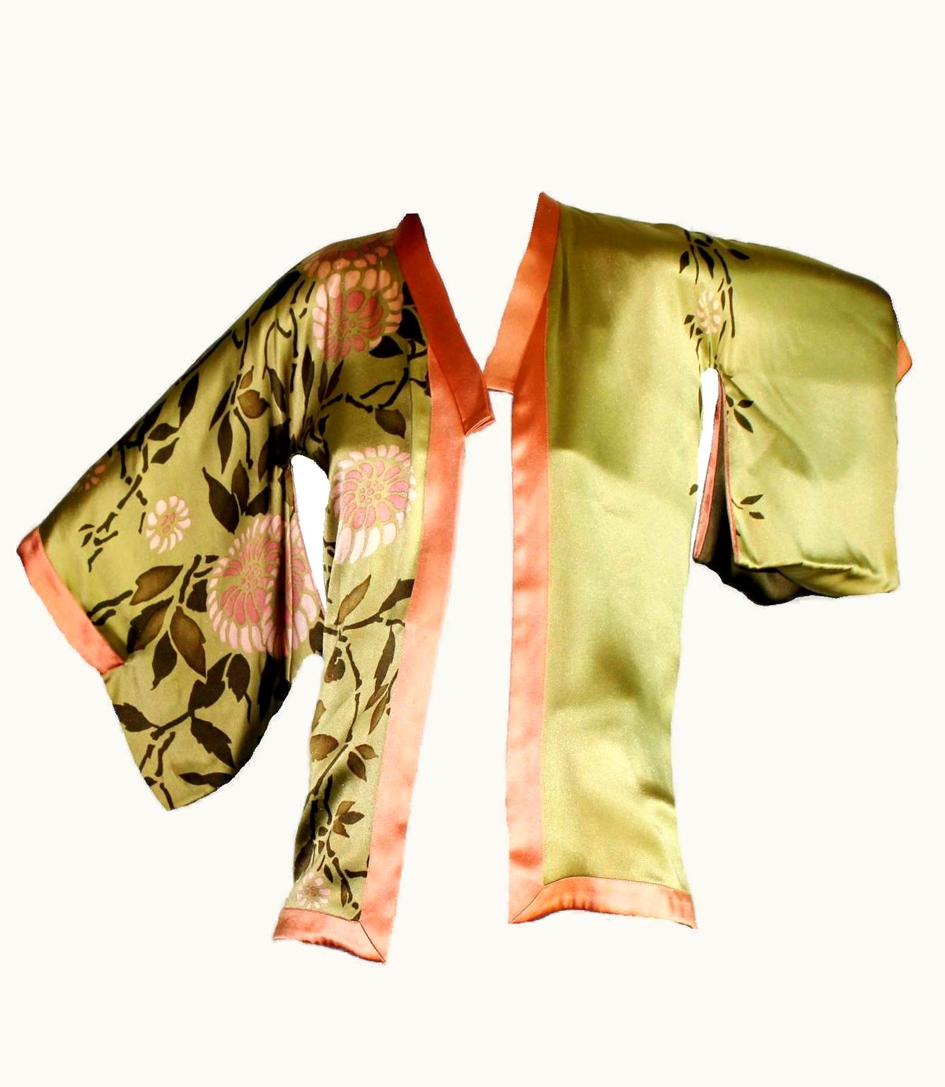 Gucci Unique Piece! Collector' Gucci By Tom Ford 2003 Kimono Silk Printed Jacket