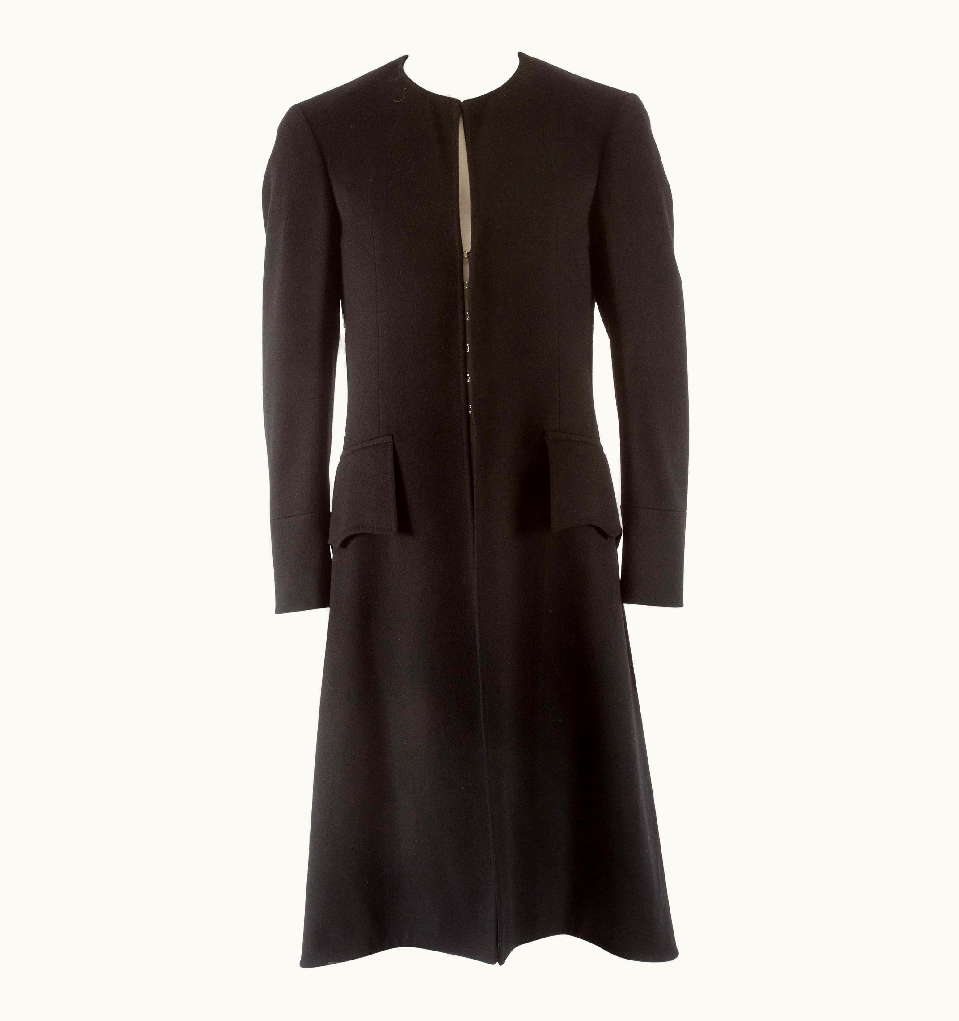 Gucci Autumn-Winter 2006 Men' Black Wool Evening Coat