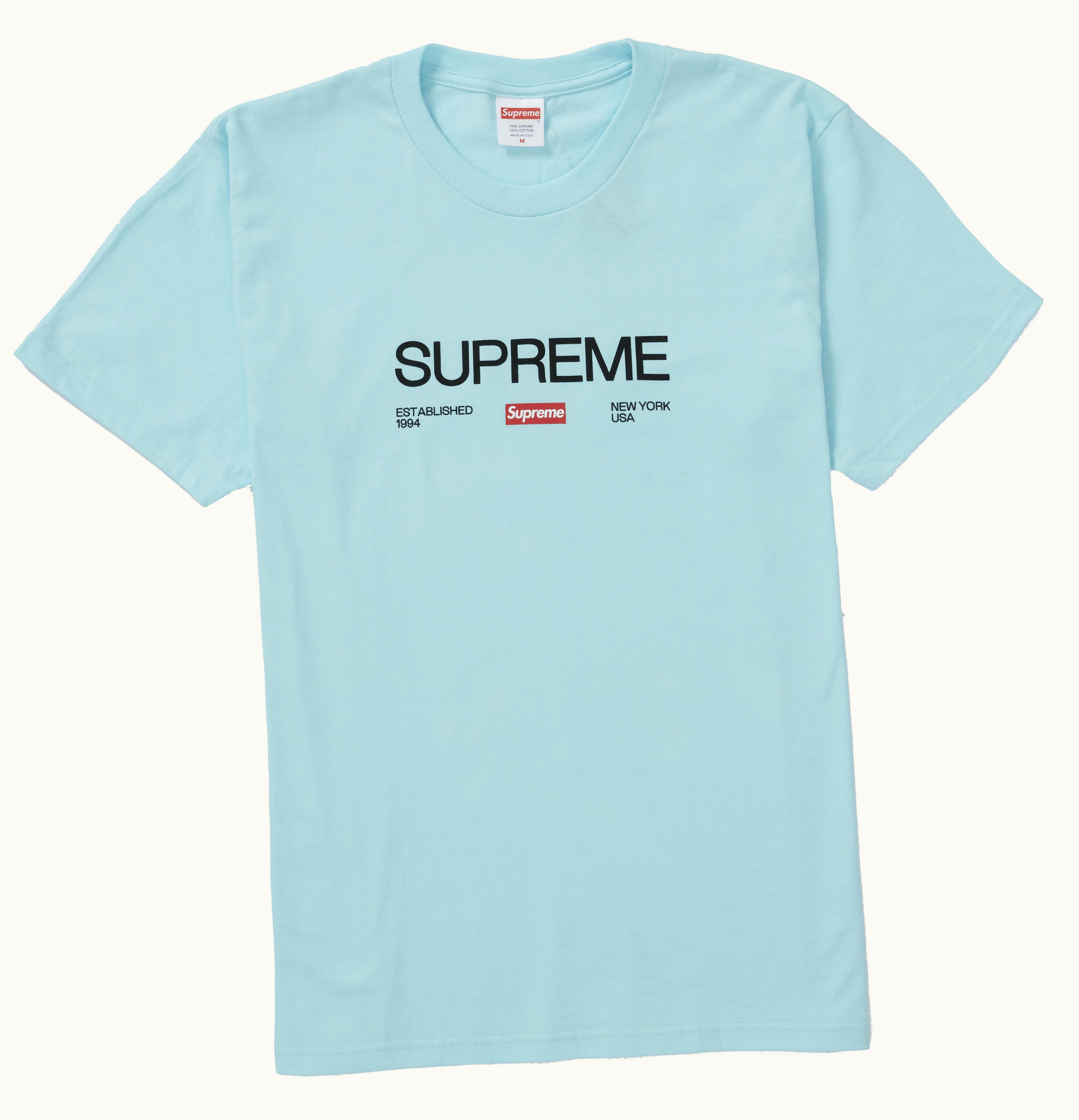Supreme Supreme Est 1994 Tee Turquoise