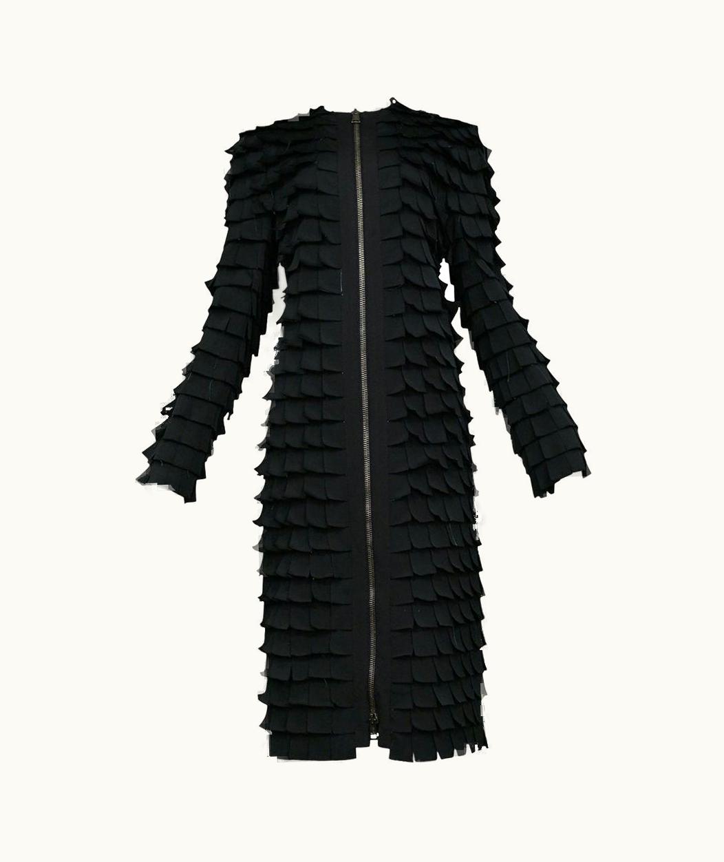 Gucci Iconic Gucci By Tom Ford Black Tab Runway Coat 2001