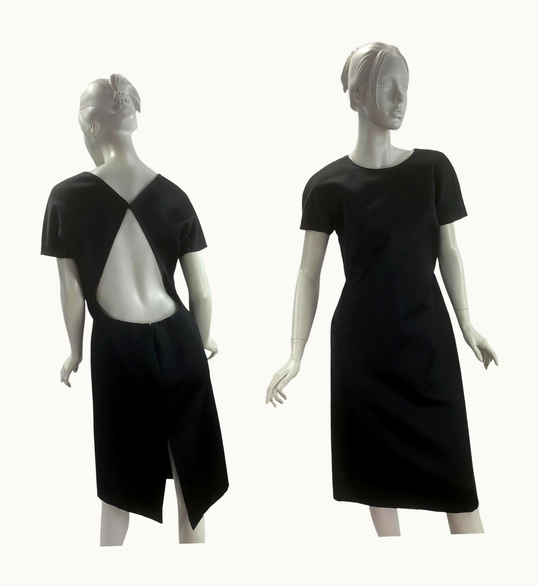 Gucci Tom Ford For Gucci AW 2001 Black Backless Cocktail Dress alian