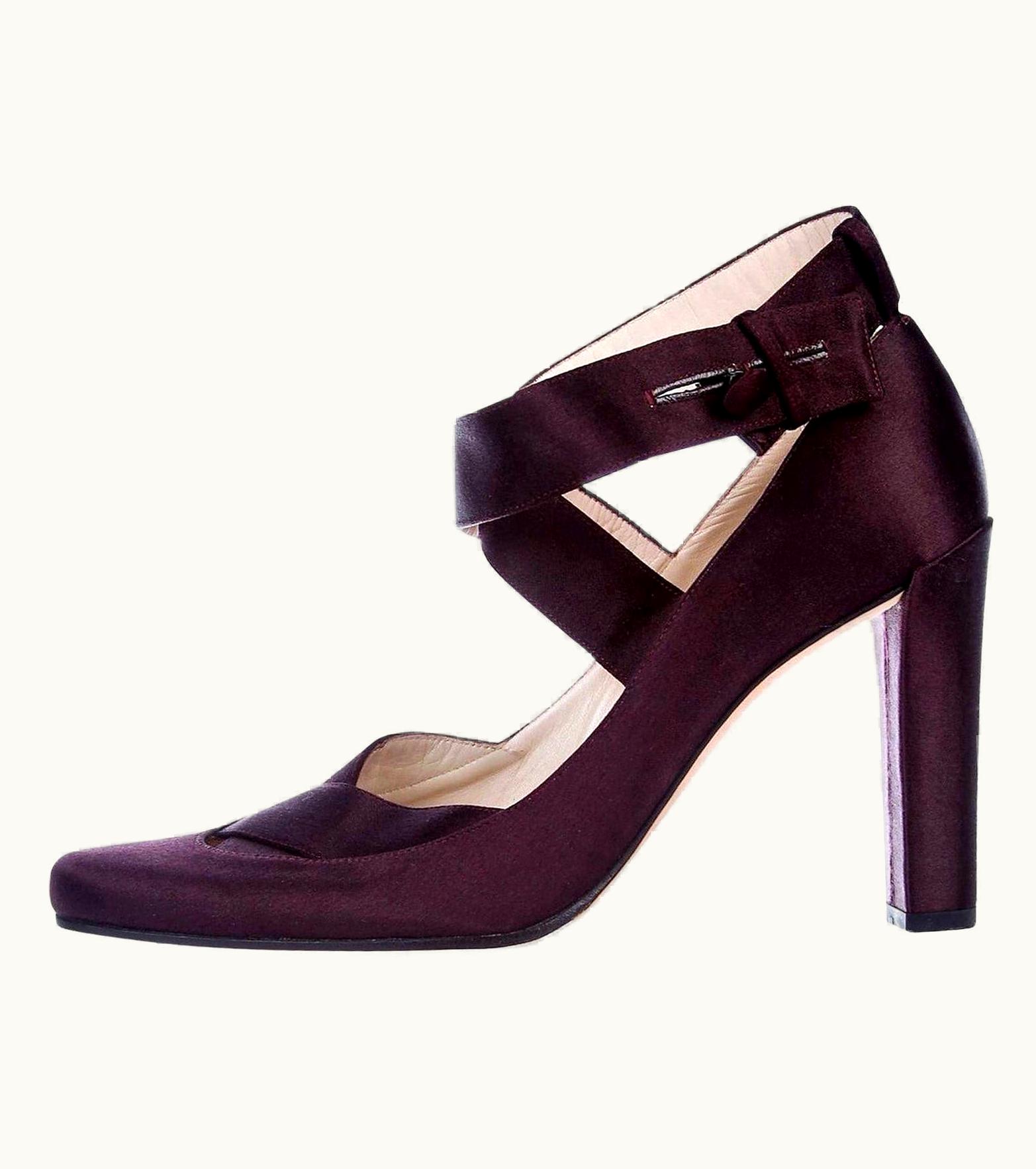 Gucci Rare Tom Ford For Gucci Satin Ballerina Ad Runway Heels Pumps