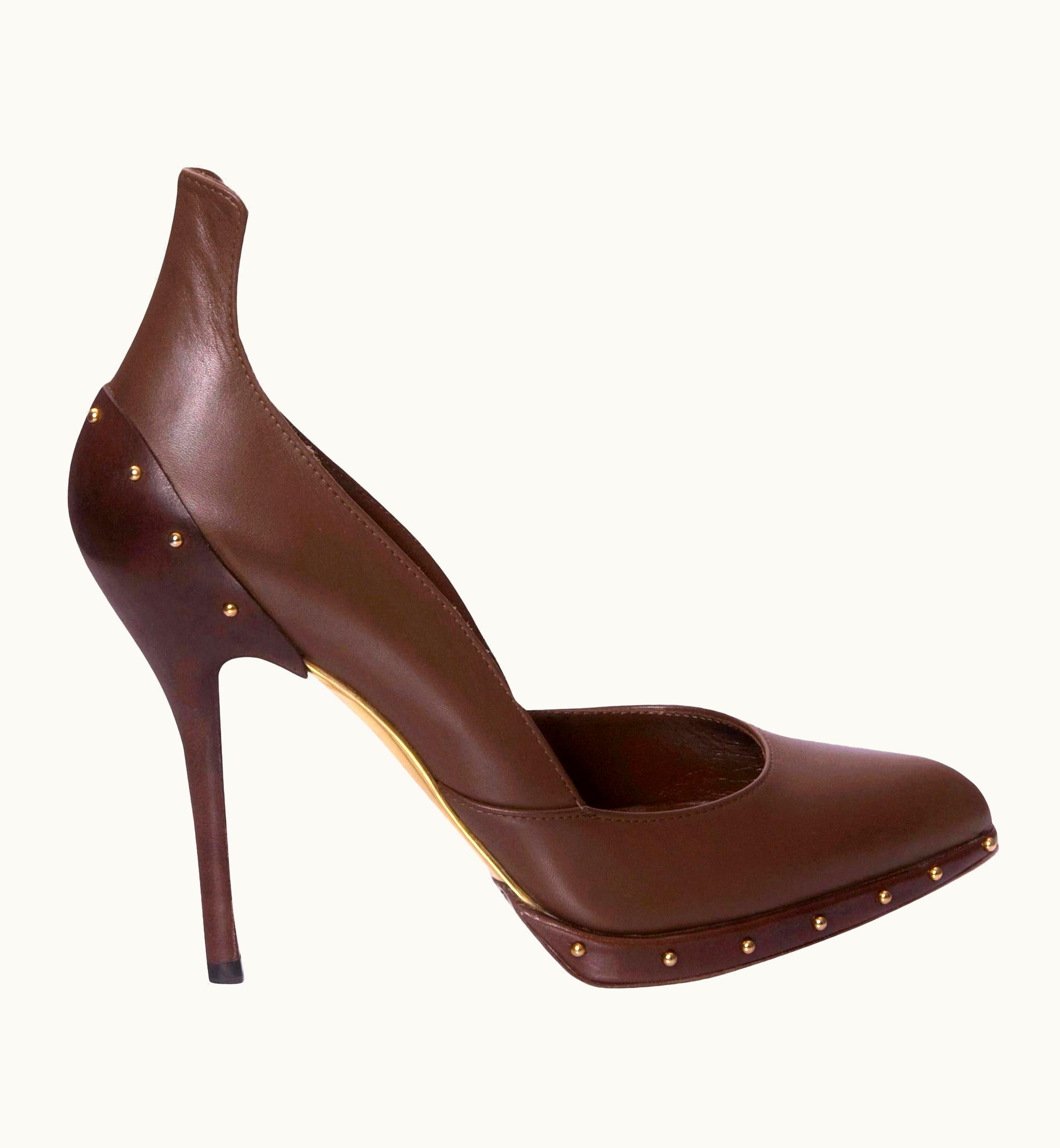 Gucci Rare Tom Ford For Gucci Studded Ad Runway Heels Pumps 2003
