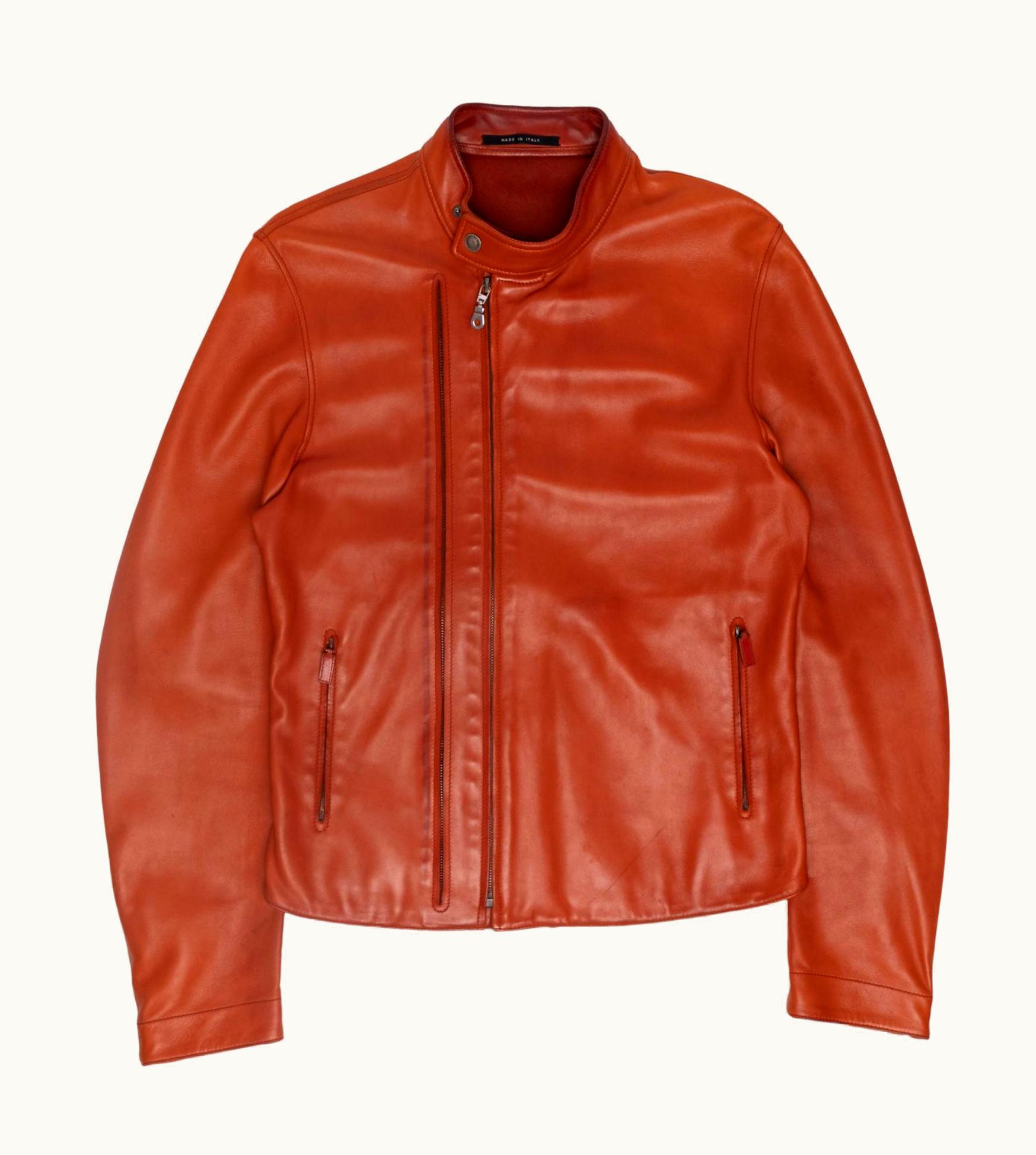 Gucci Gucci By Tom Ford Orange Rider Jacket