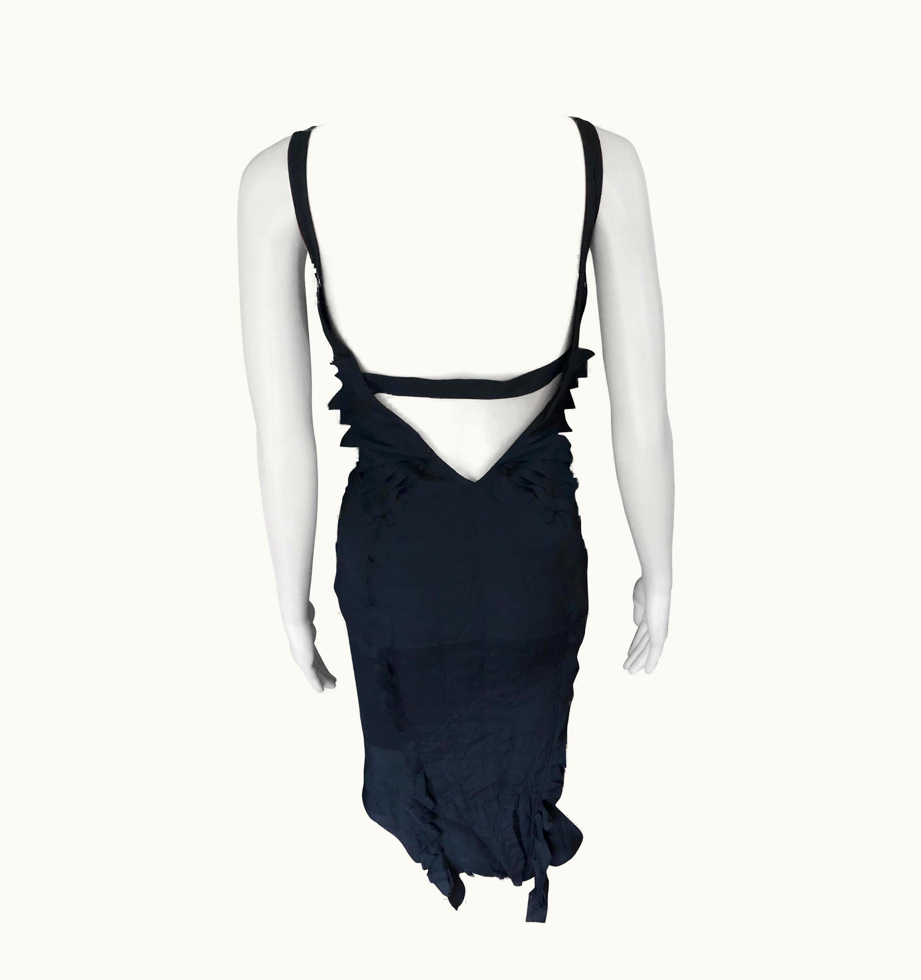 Gucci Gucci By Tom Ford S/S 2004 Cutout Black Dress