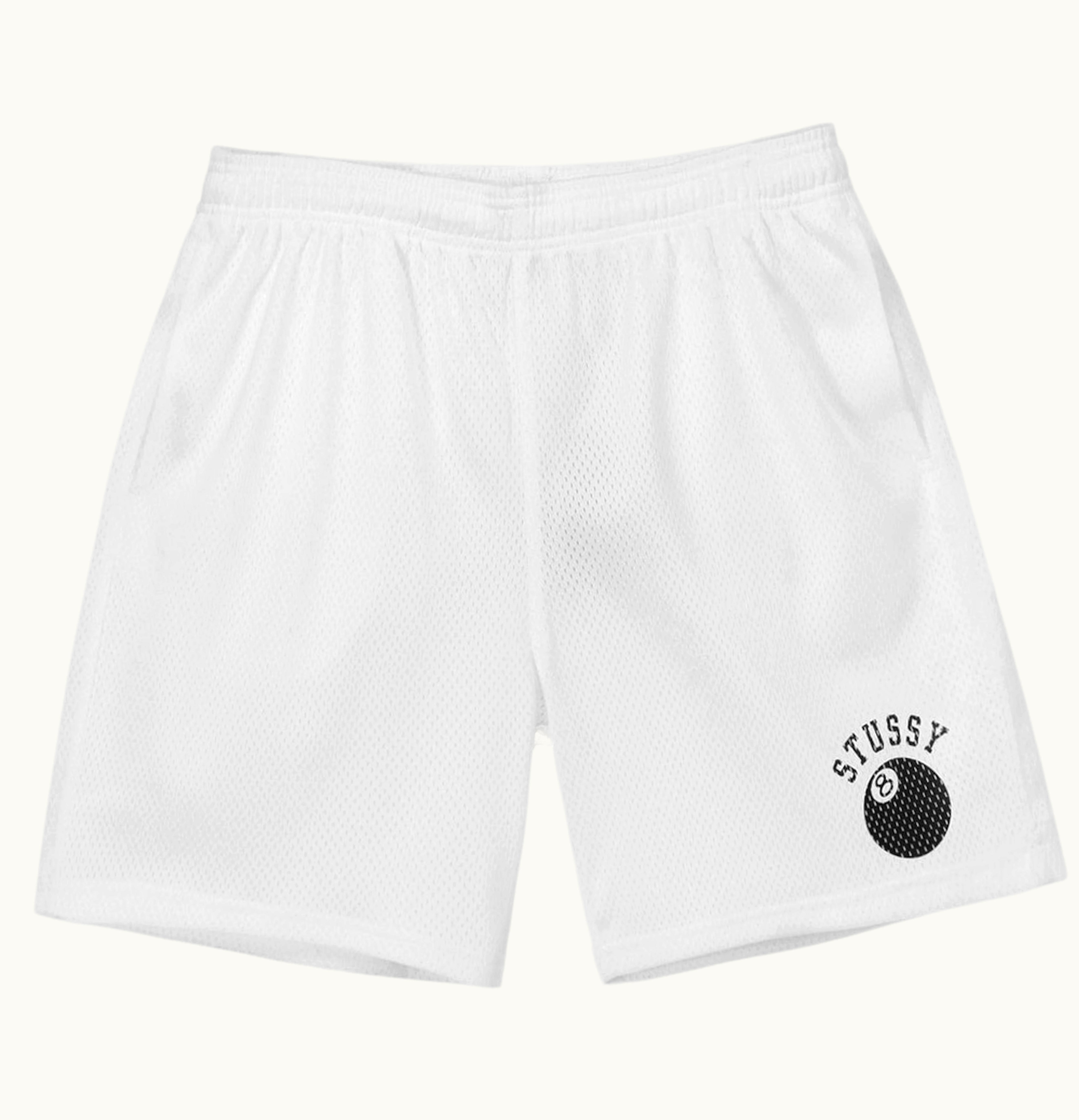 Stussy Stussy 8 Ball Mesh Shorts White