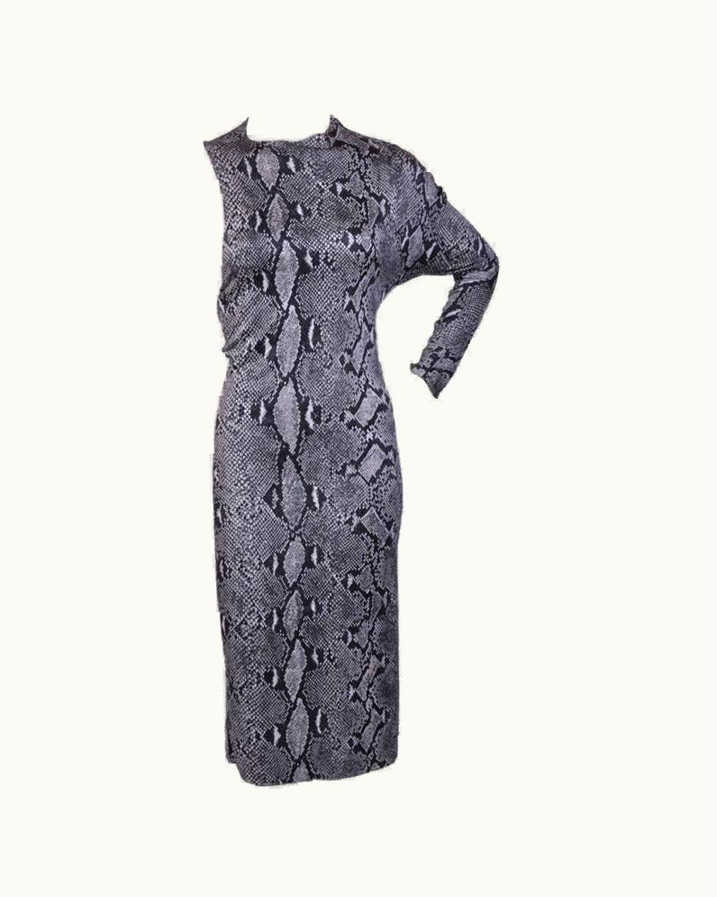 Gucci S/S 2000 Tom Ford For Gucci Snakeskin Print Dress It