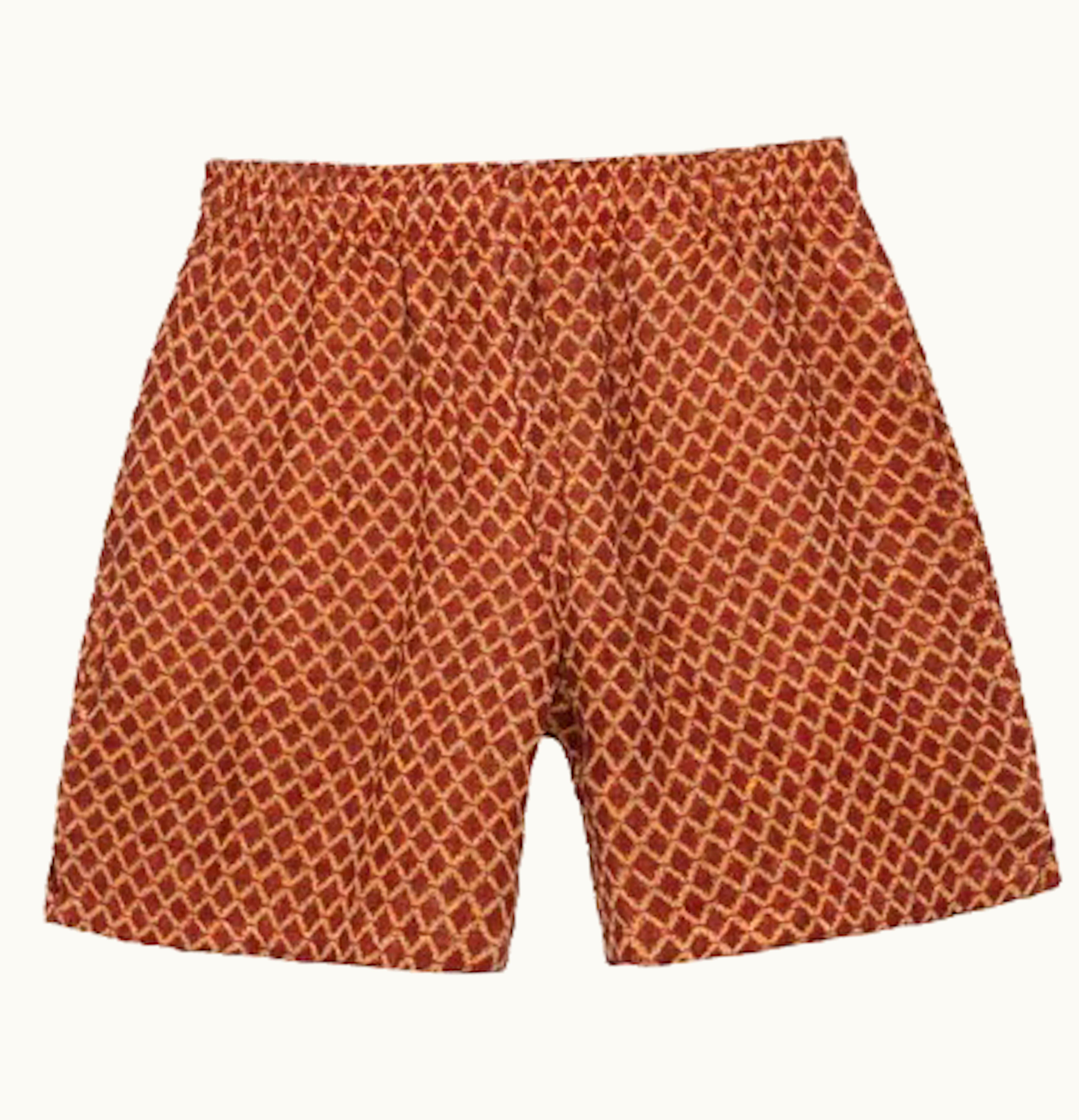 Stussy Stussy x Our Legacy Laguna Short Yellow Red Linen