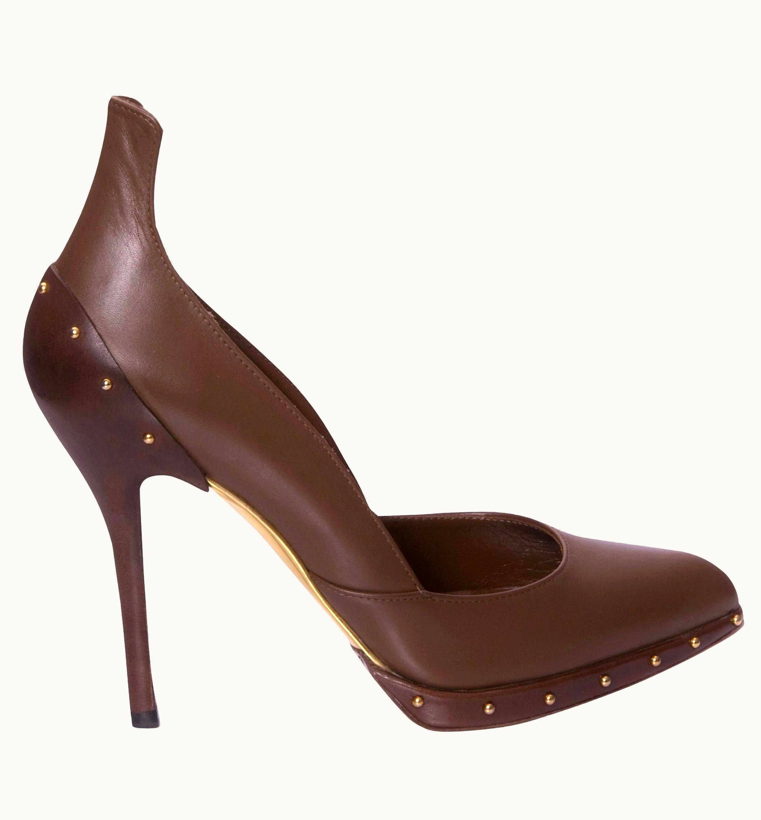 Gucci Rare Tom Ford For Gucci Studded Ad Runway Heels Pumps