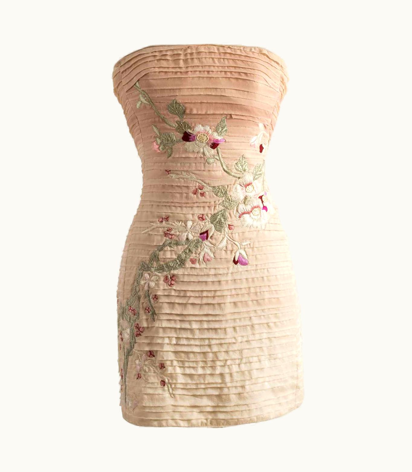 Gucci 2003 Vintage Tom Ford For Gucci Embroidered Dress