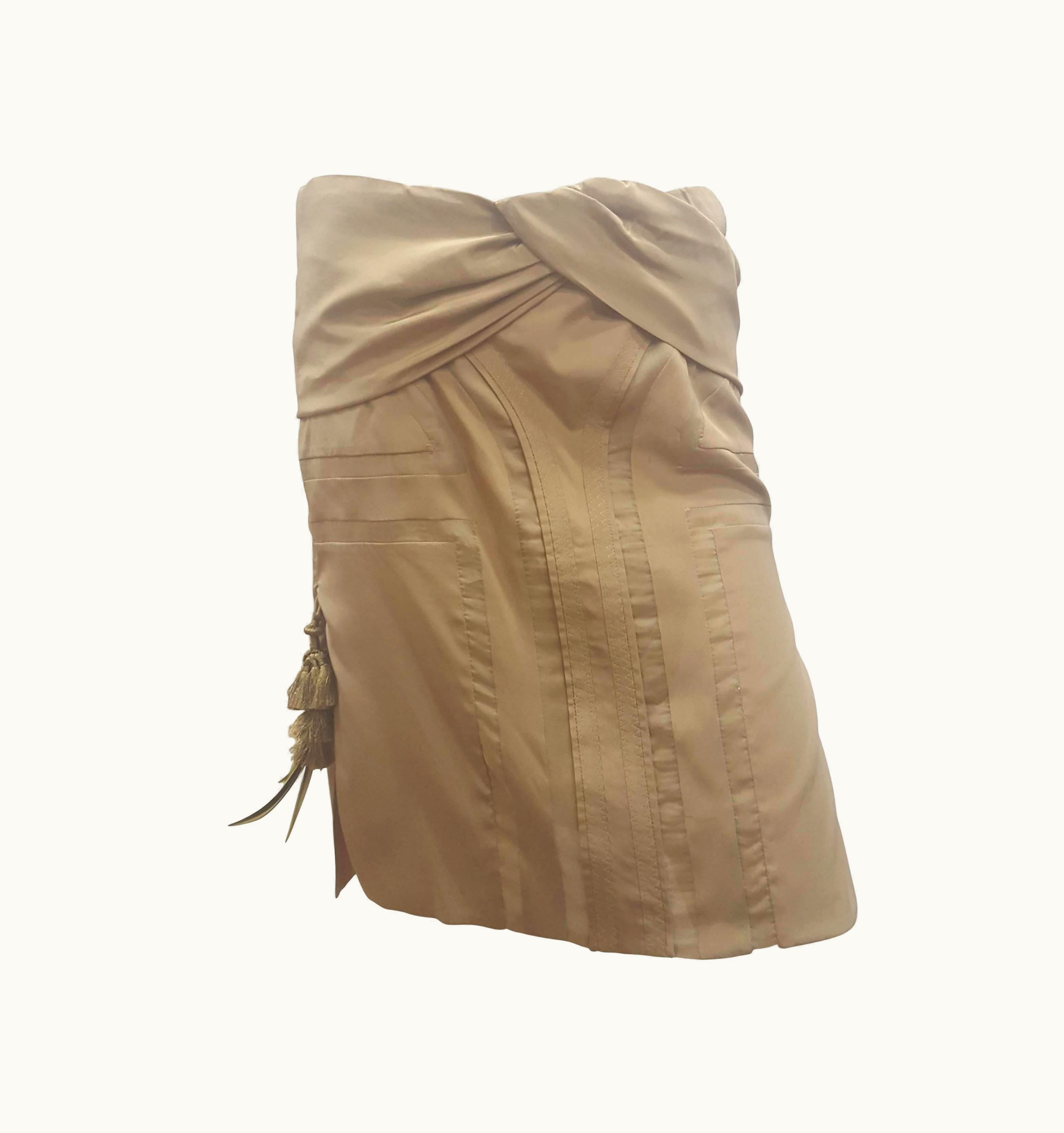 Gucci 2004 Gucci By Tom Ford Beije Skirt