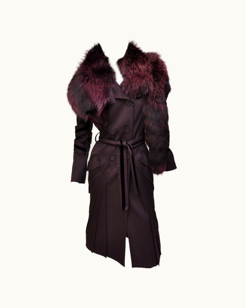 Gucci Tom Ford For Gucci Coat With Fox Fur, AW 2004