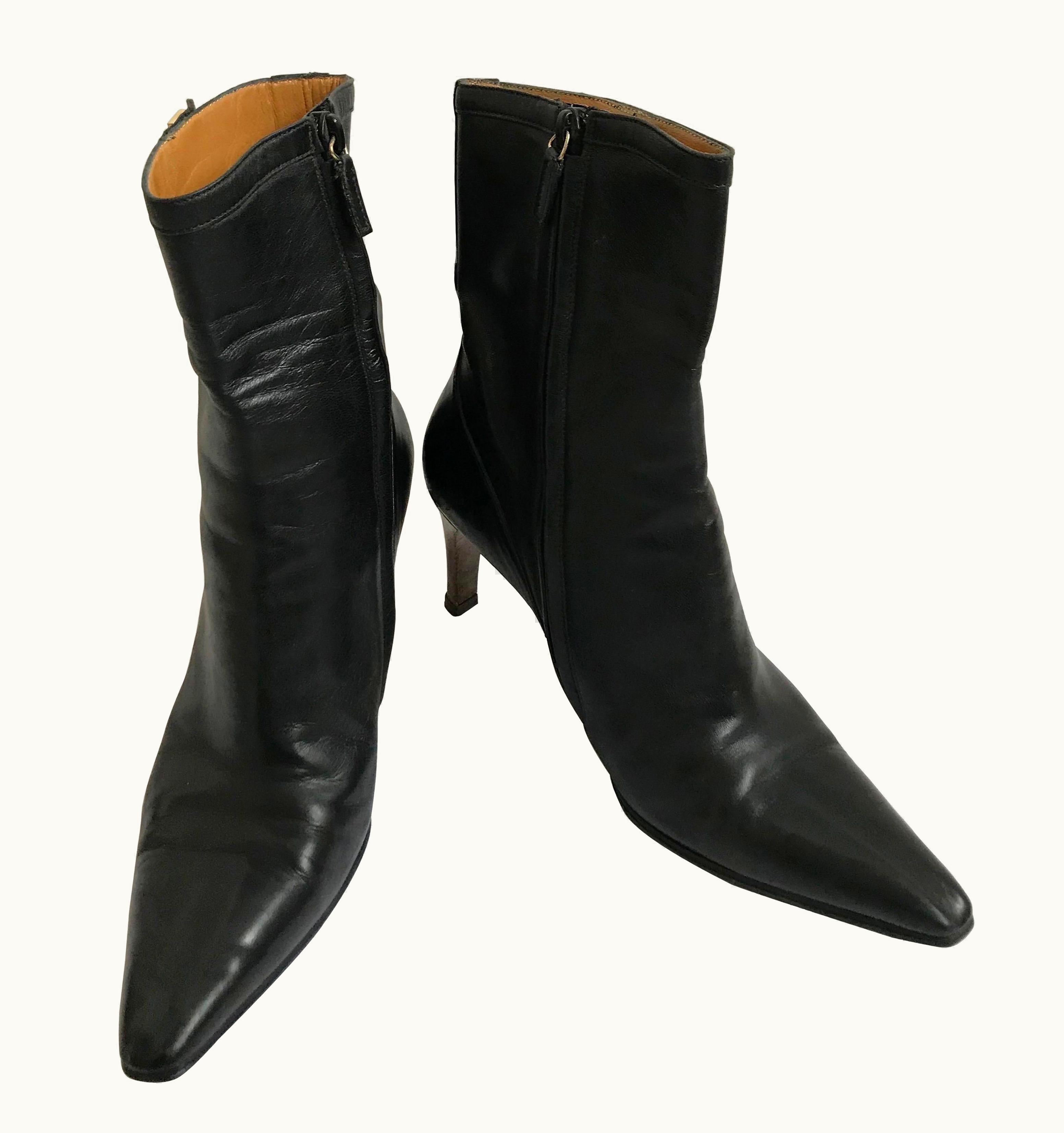 Gucci Tom Ford For Gucci 2004 Leather Ankle Boots