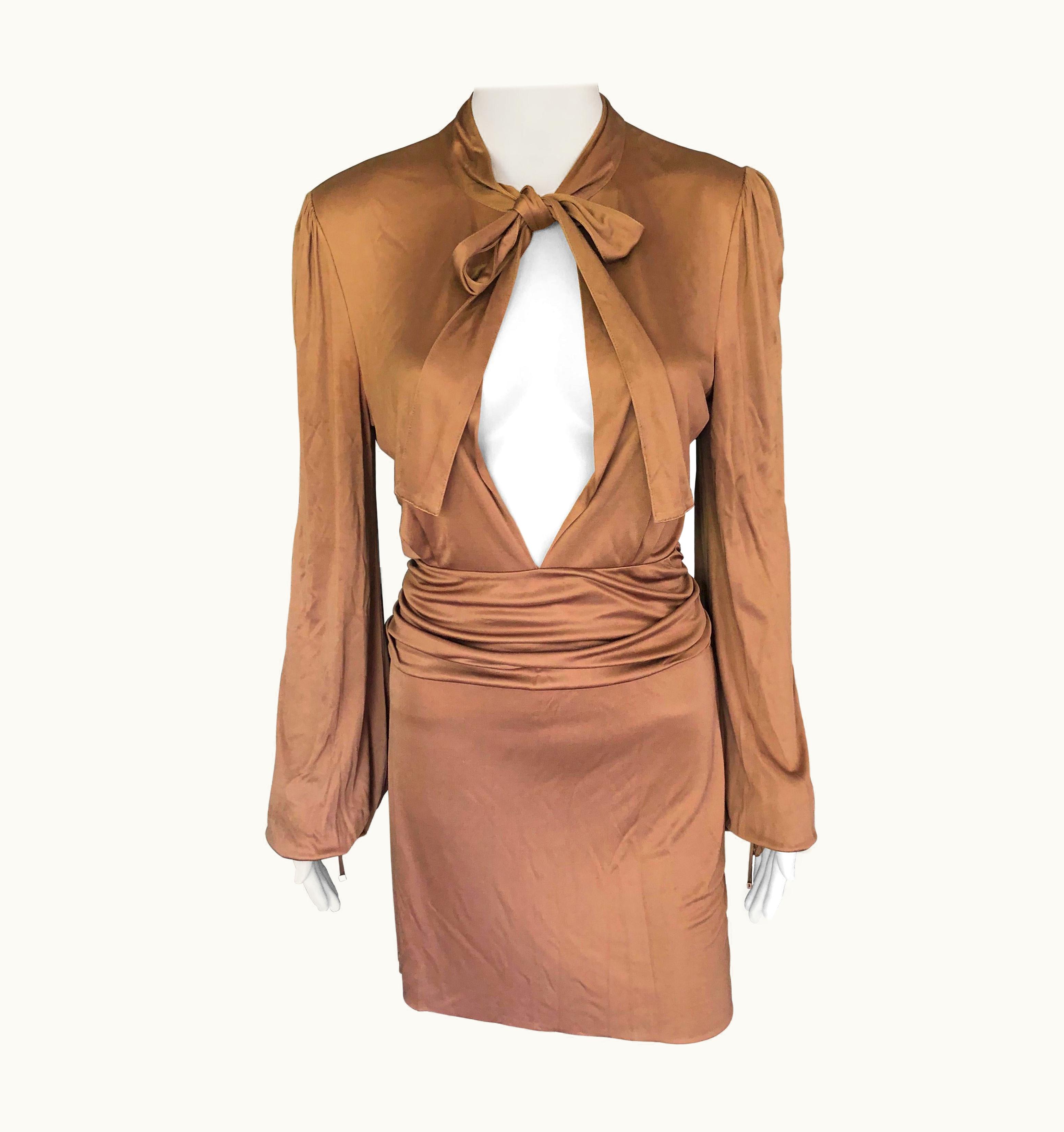 Gucci Gucci AW 2006 Runway Plunging Neckline Mini Dress