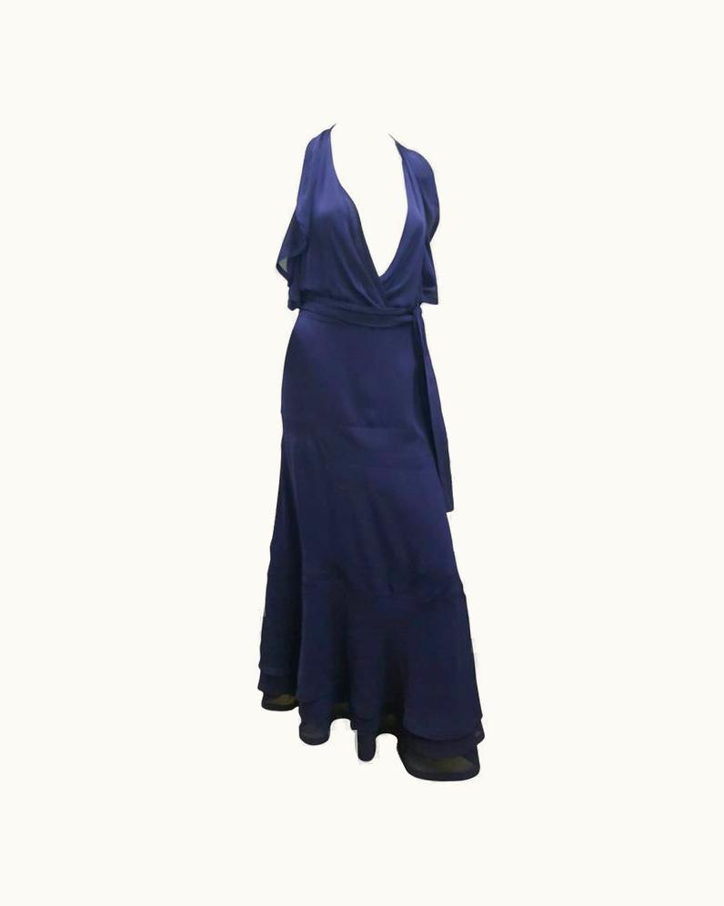 Gucci 2006' Gucci Haute Couture Blue Long Dress Designed By Frida Giannini