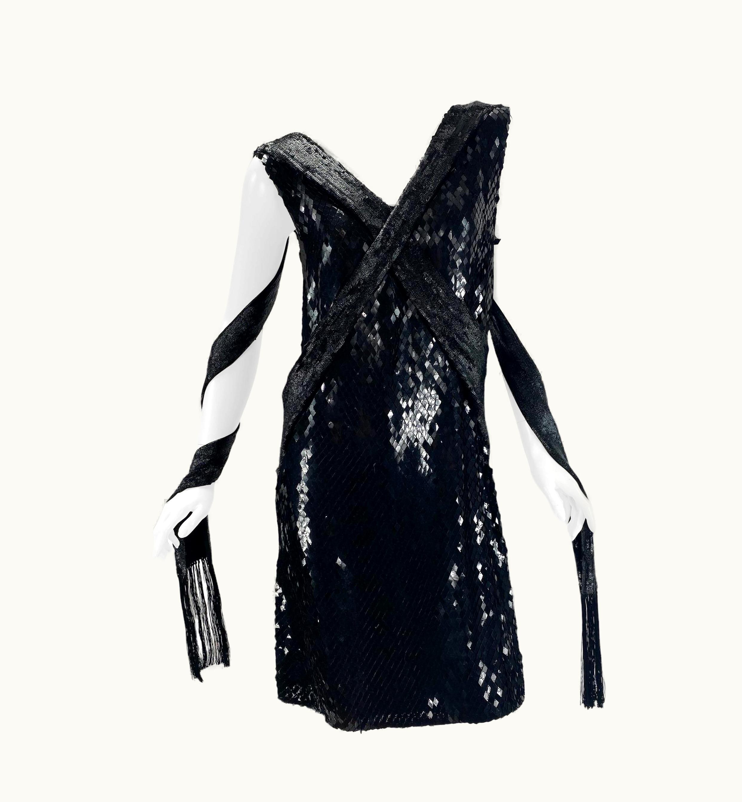 Gucci Nwt Vintage Gucci 2008 Collection Embellished Black Dress Italian