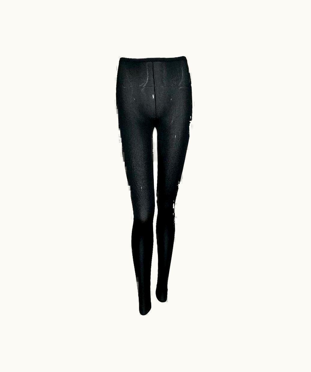 Gucci Unworn 2009 Gucci Black Sheer Knit High Waist Leggings
