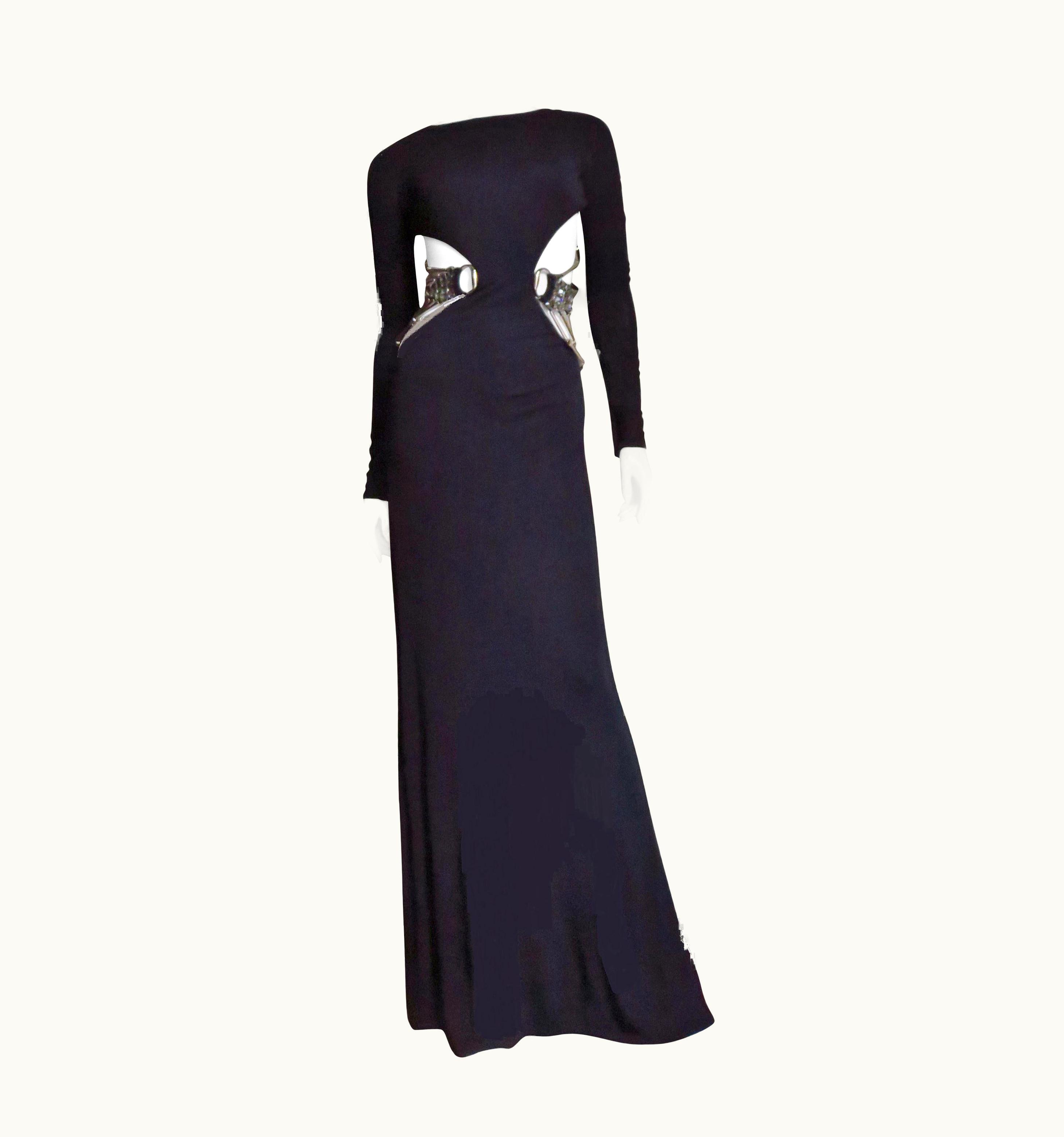 Gucci Gucci Gown With Cut Out Waist, Swarovski Crystals And Hardware S/S 2010