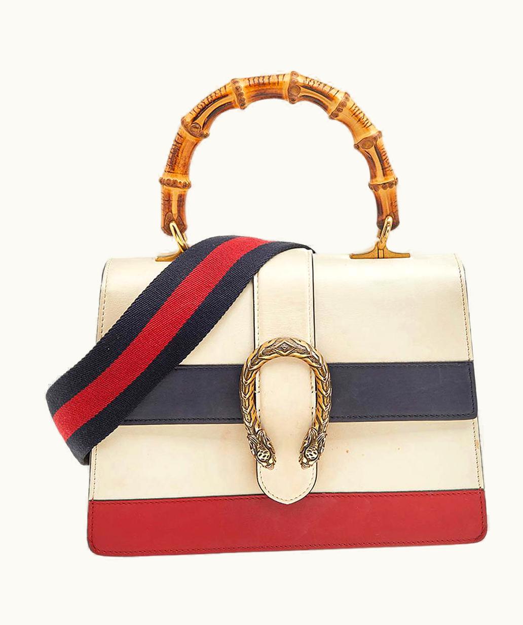 Gucci Gucci Tricolor Leather Medium Dionysus Bamboo Top Handle Bag UZ0575098