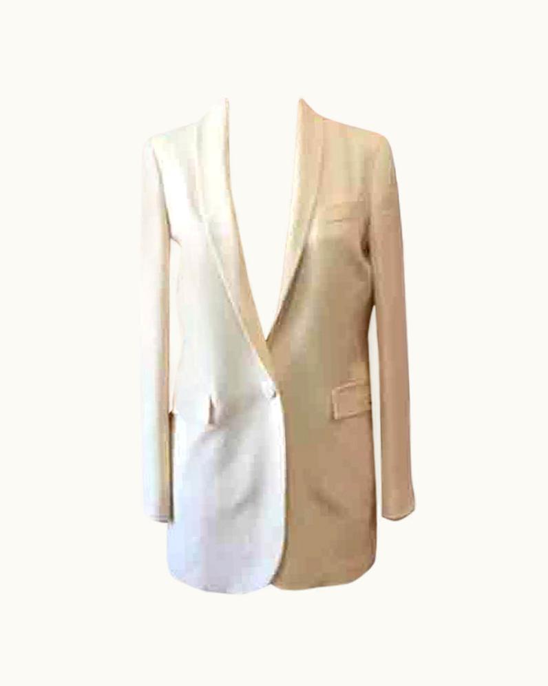 Gucci Gucci Silk Ivory Winter White Tuxedo Smoking Jacket