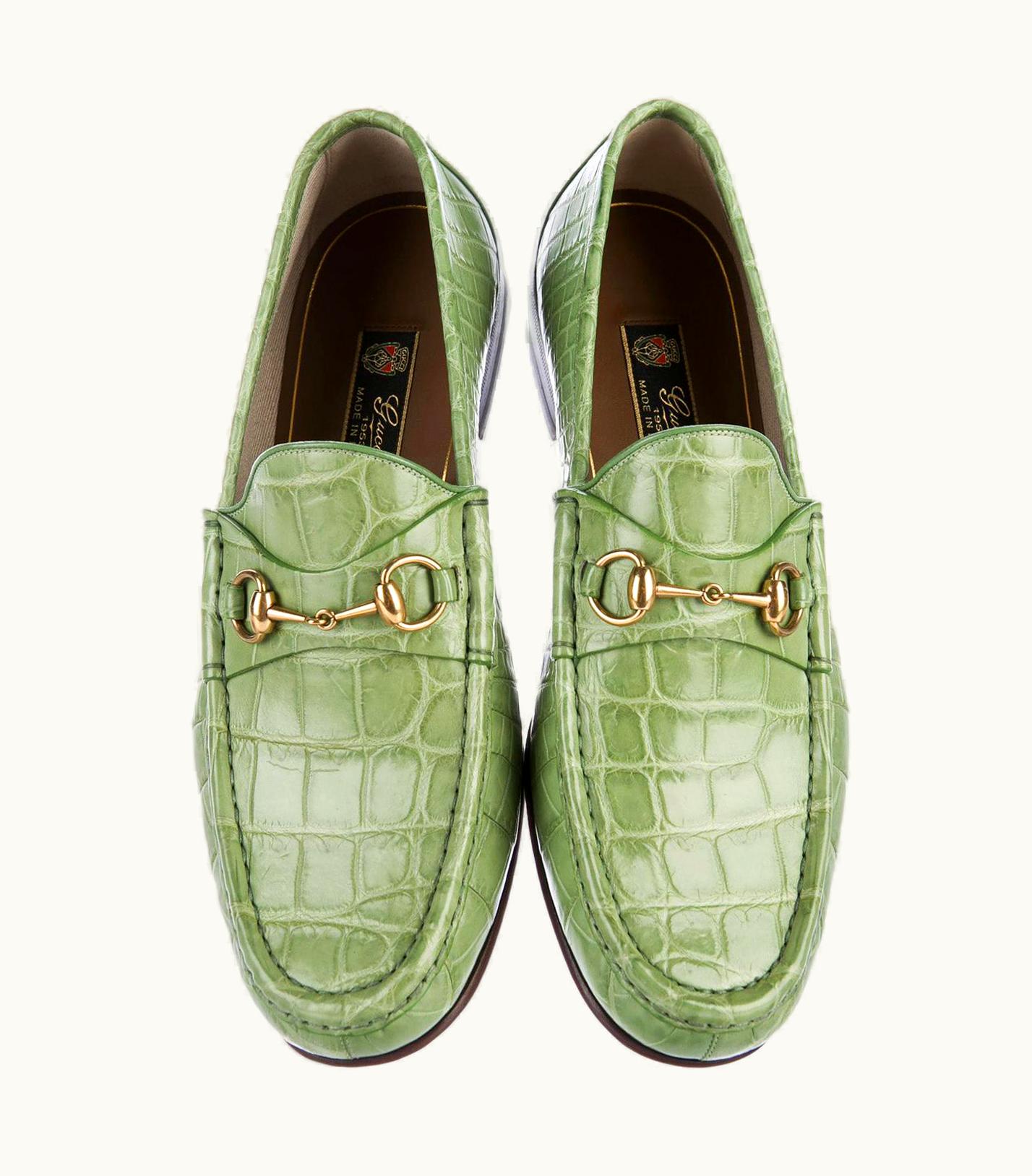 Gucci Gucci Men' Horsebit Crocodile Countryside Loafers 60th Anniversary Tag