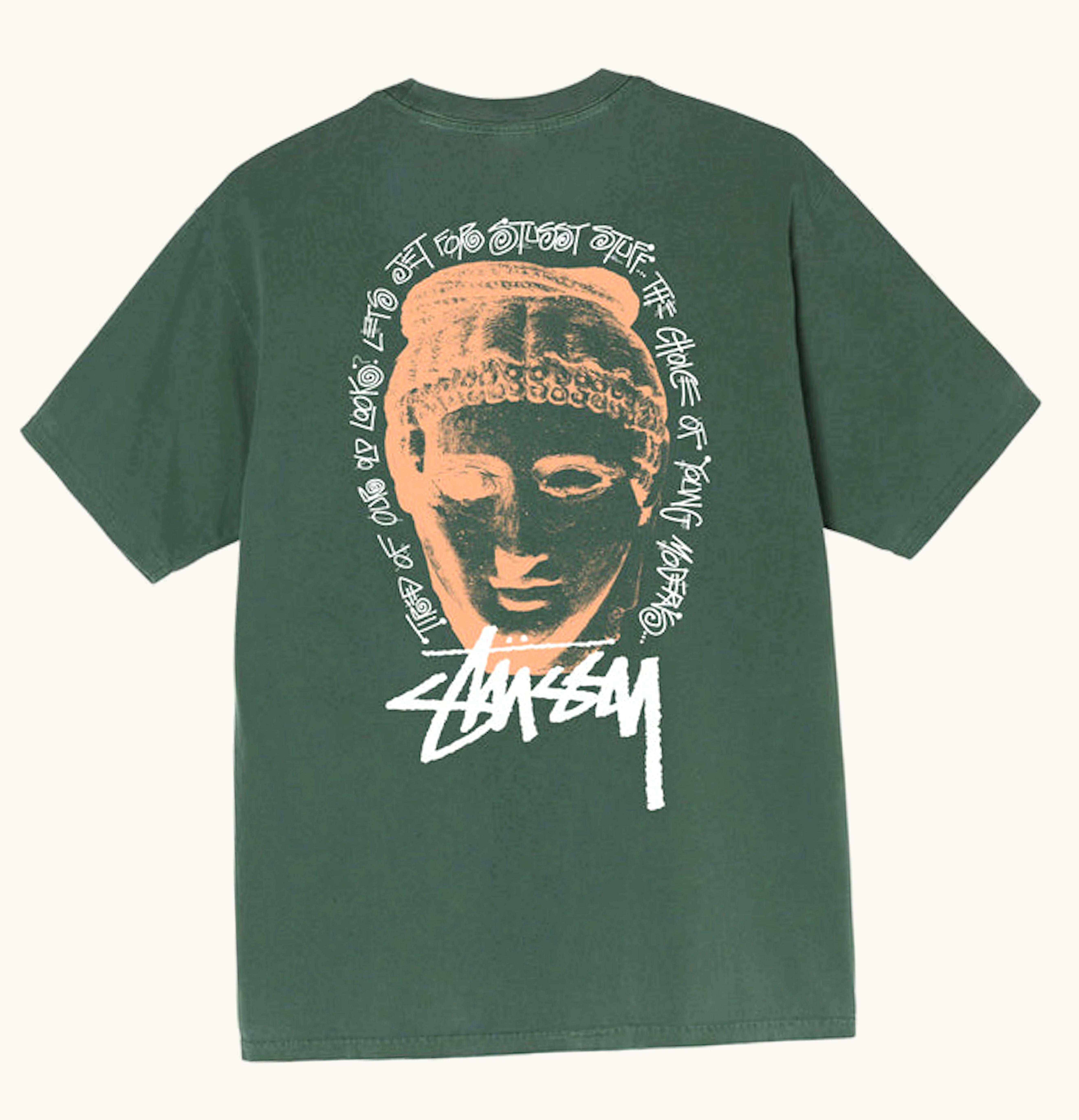 Stussy Stussy Young Moderens Pigment Dyed T Shirt Pine